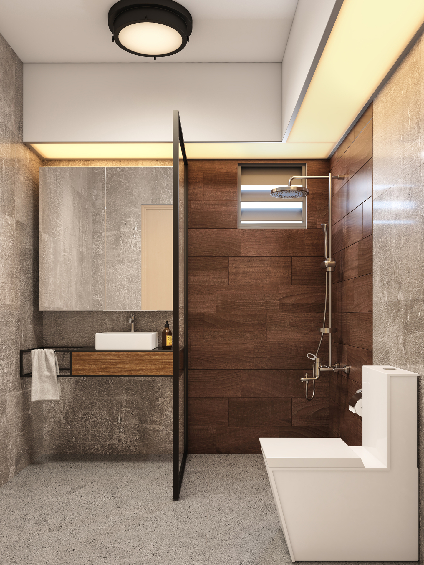 Bohemian Bathroom Design - Livspace