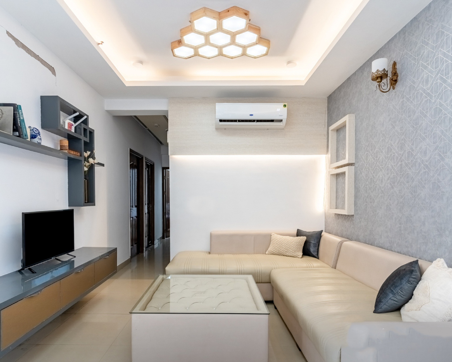 Multilayered Ceiling Design - Livspace