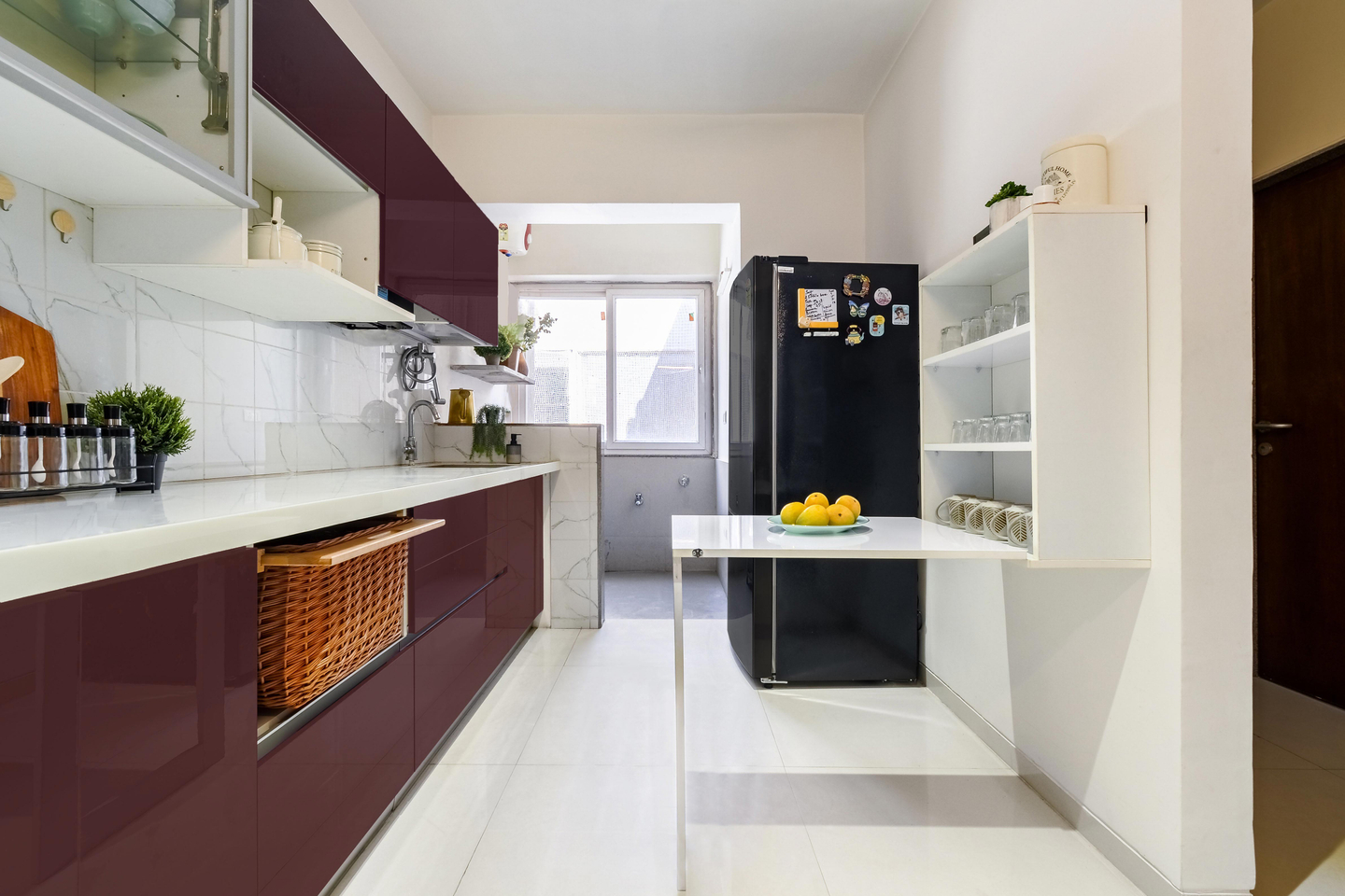Modern Straight Kitchen Design - Livspace