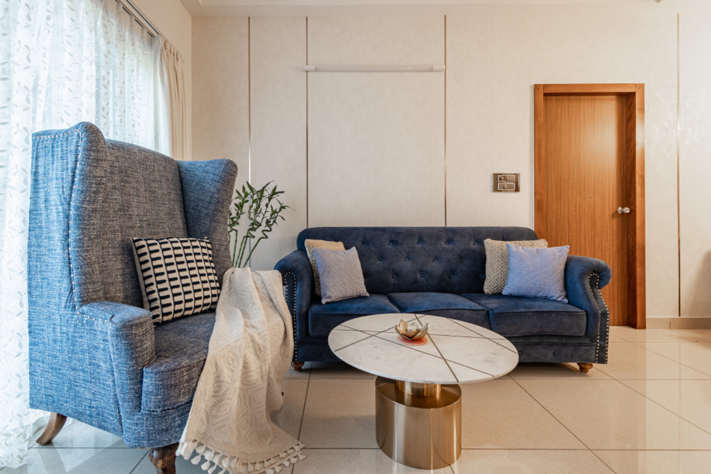 Compact Living Room Interior Design - Livspace
