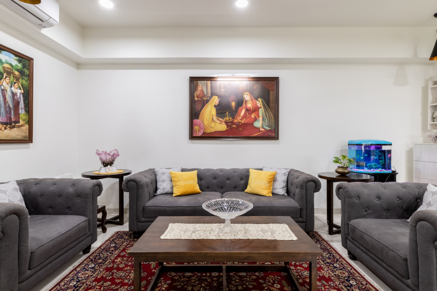 Traditional Living Room Design - Livspace
