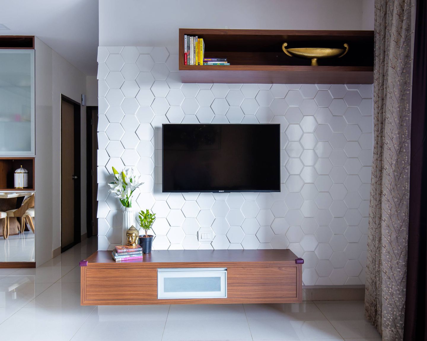 Wooden Laminate TV Unit - Livspace