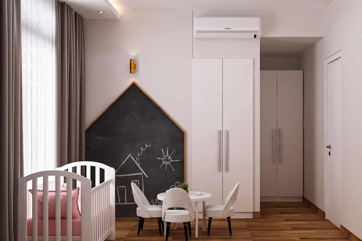 Shabby Chic Boy's Room Design For Two