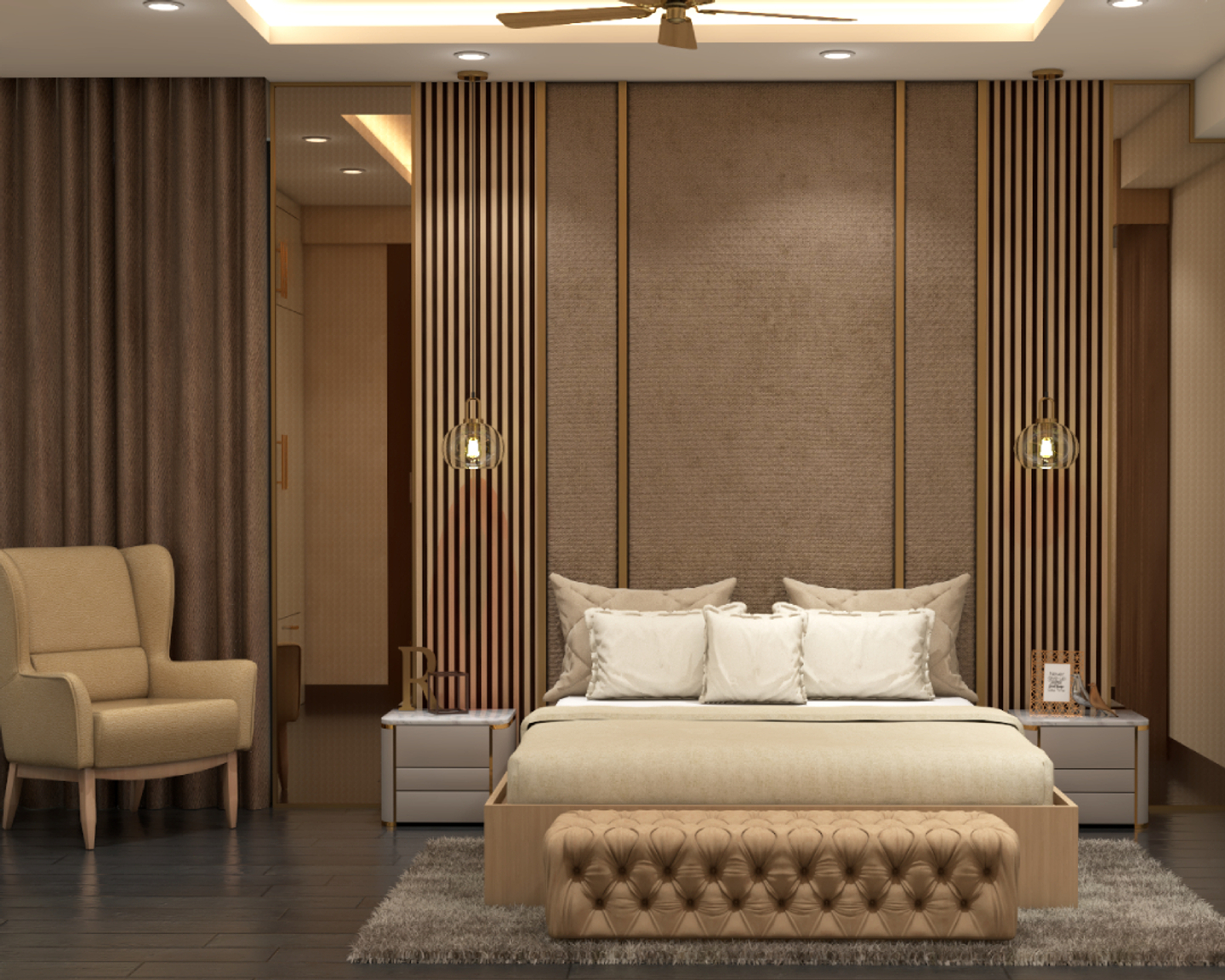 Luxurious Bedroom Design - Livspace