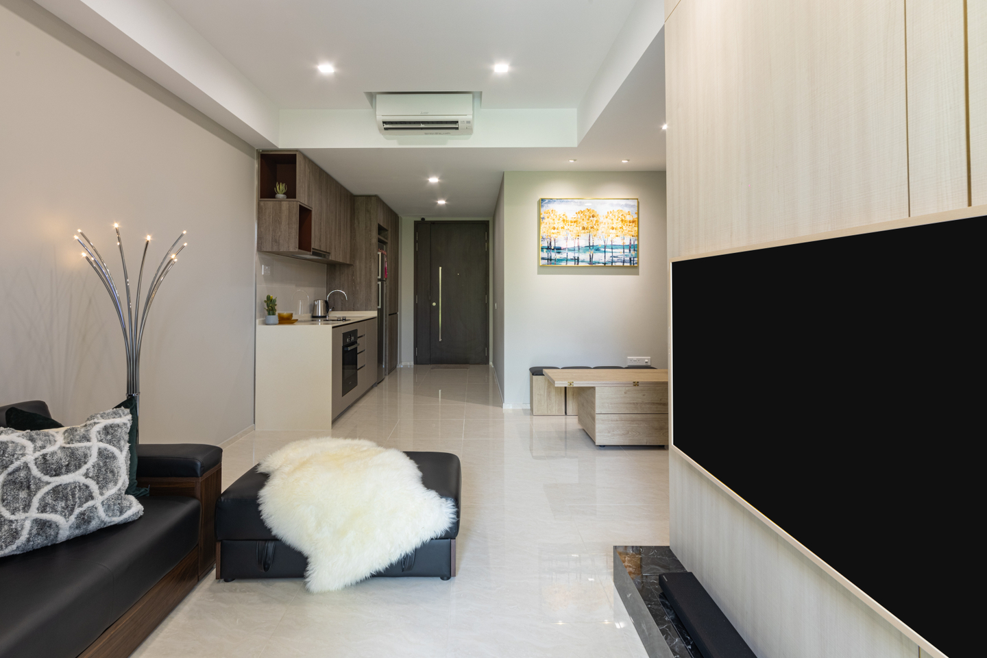 Compact Modern Style Living Room