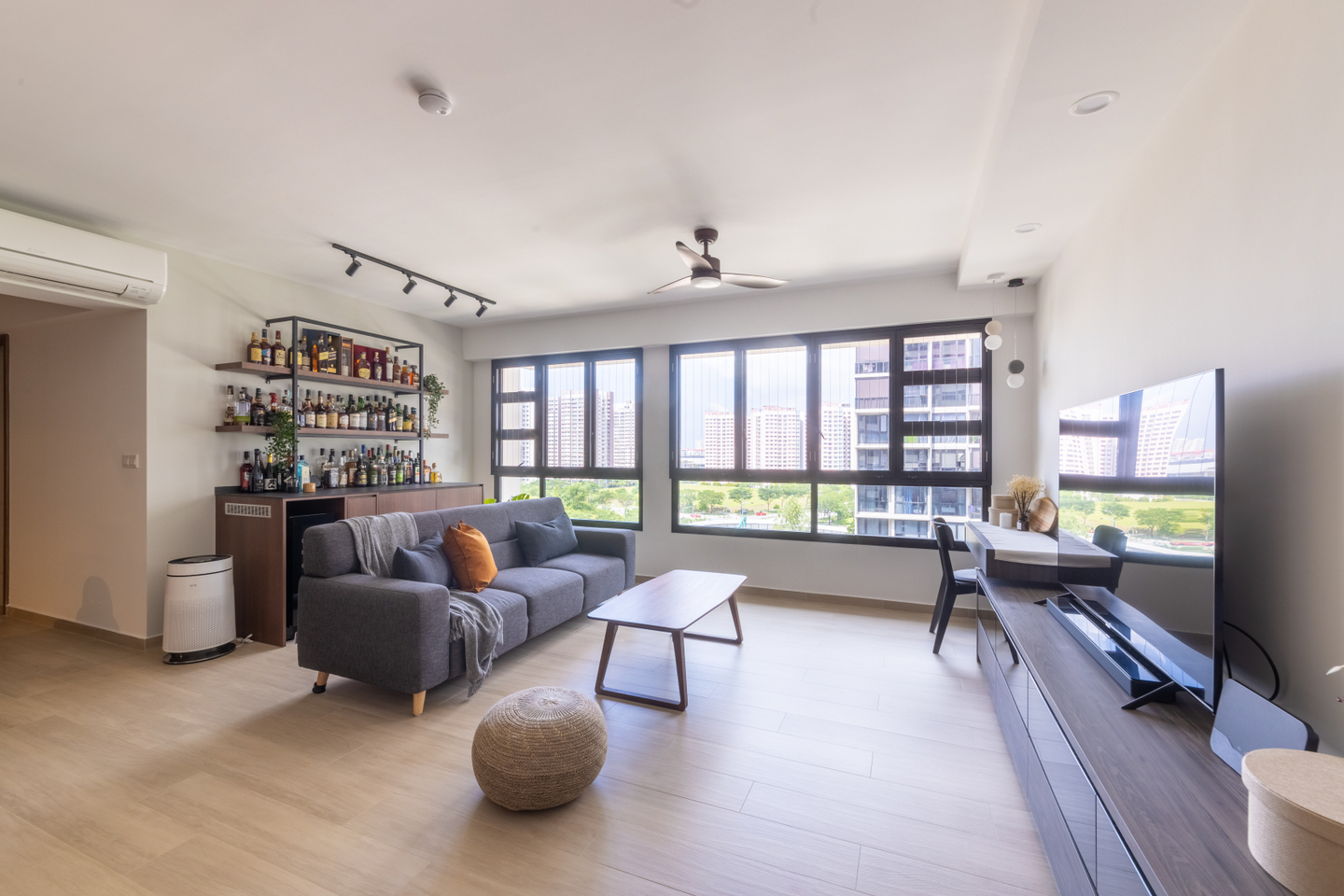 Modern Style Spacious Elegant Living Room