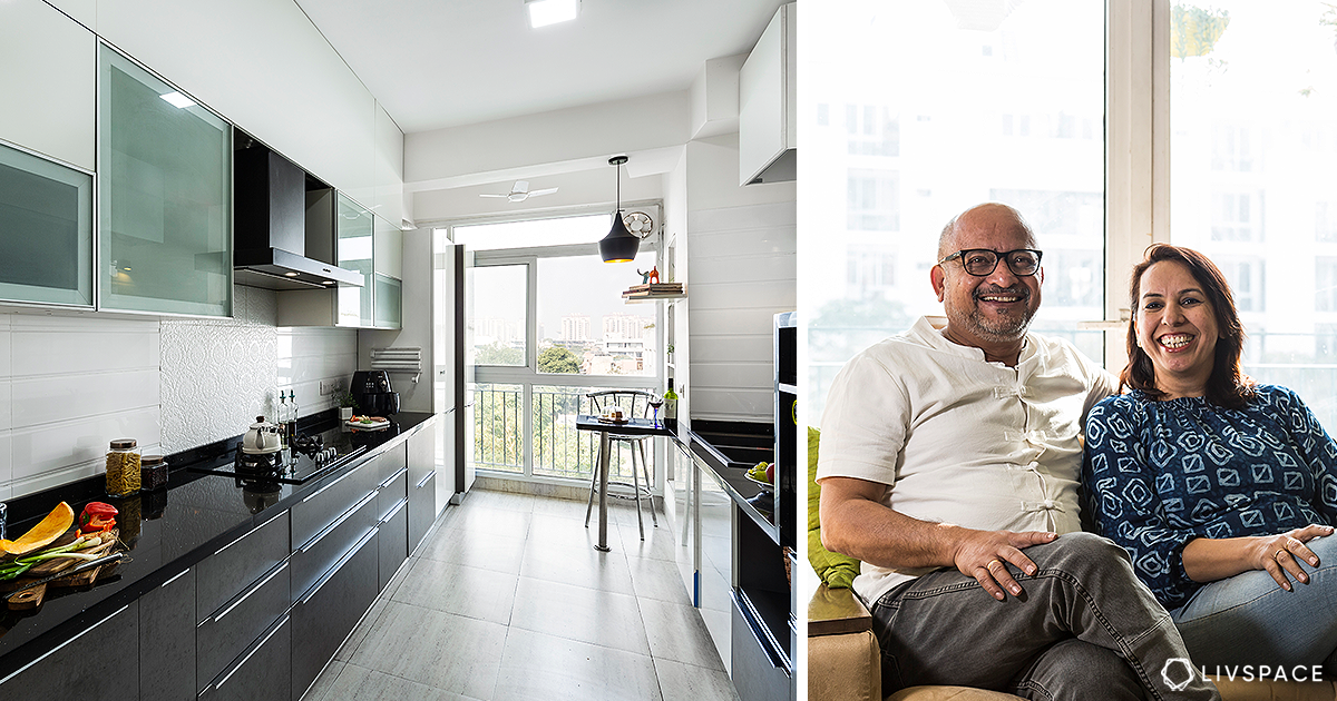 Modern Kitchen Design for a Lovely Couple in Gurgaon