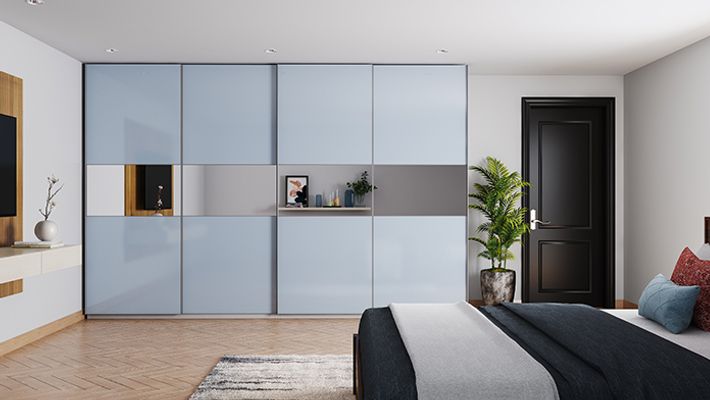 Custom Modular Wardrobes for Bedroom | Personalised Wardrobe - Livspace