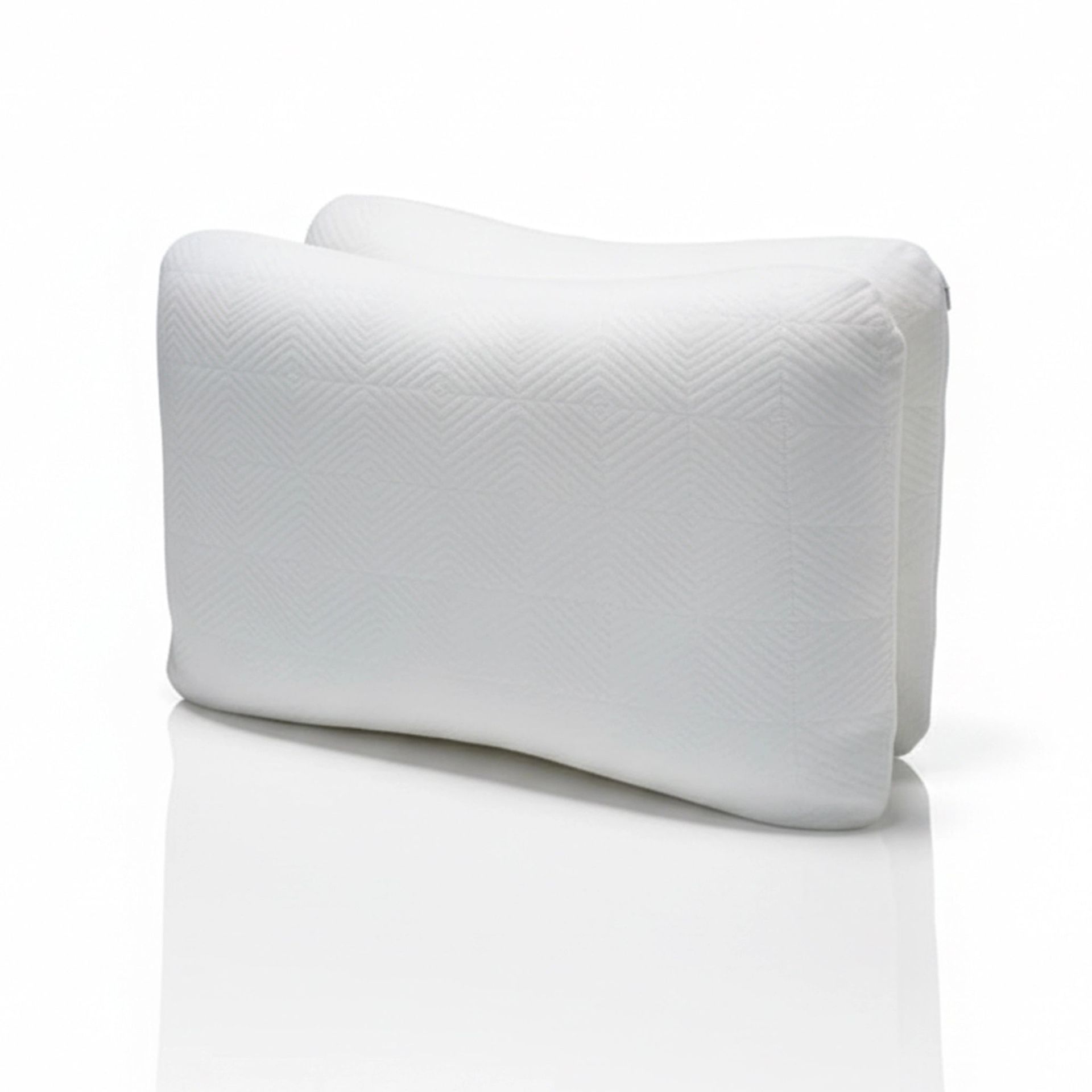 Solid White Set of 2 Memory Foam Pillow | Flexi Haven