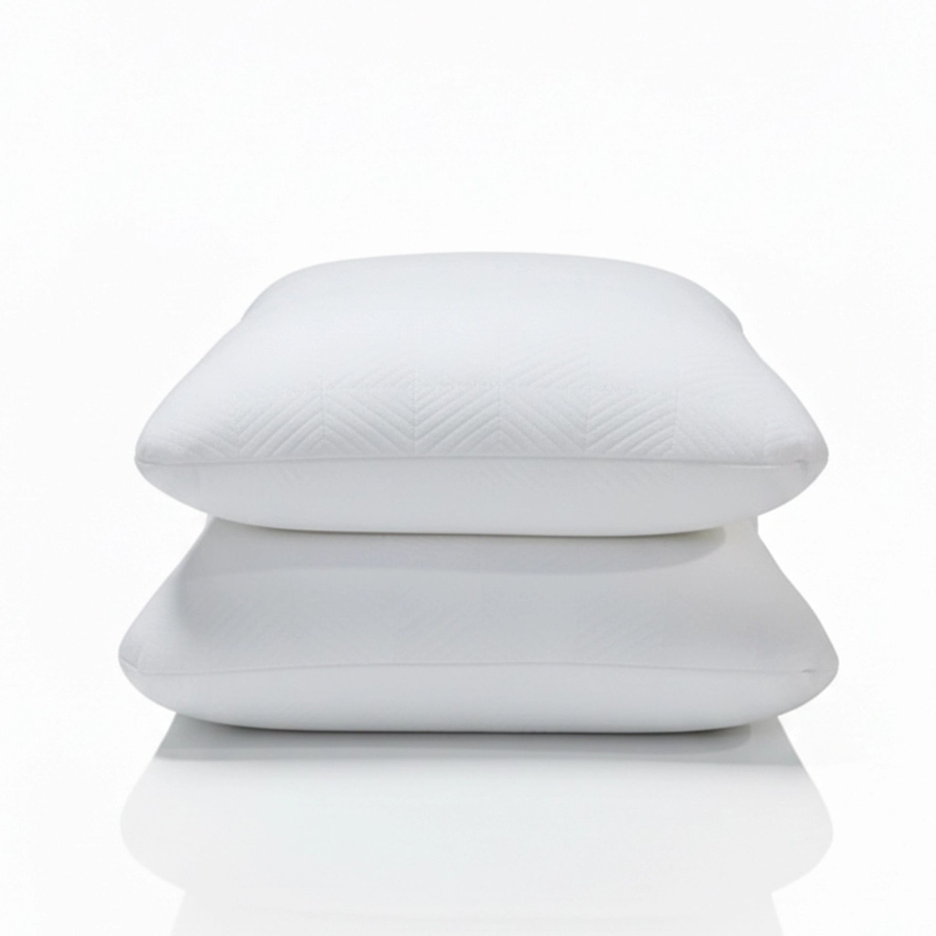 Solid White Set of 2 Memory Foam Pillow | Flexi Haven