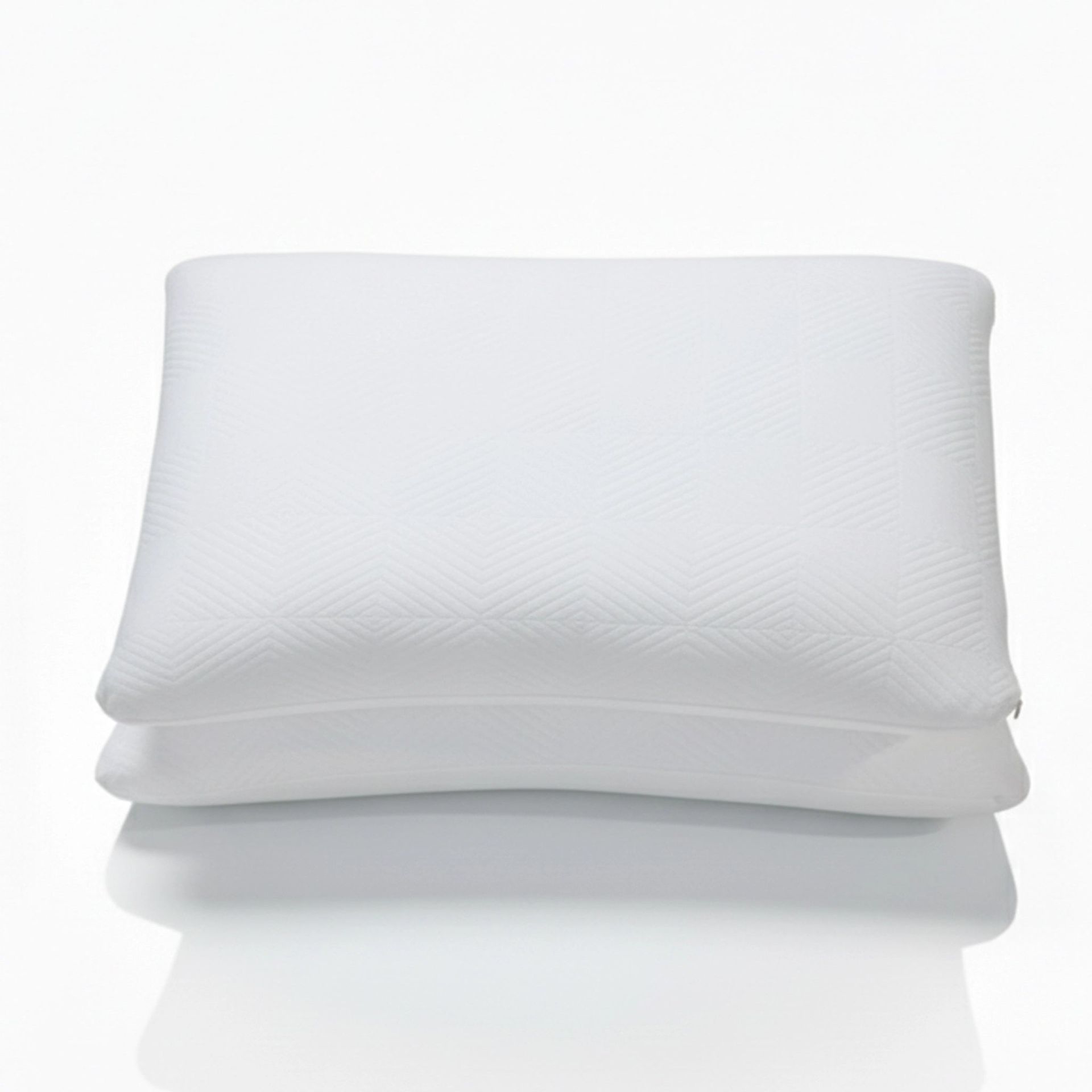 Solid White Set of 2 Memory Foam Pillow | Flexi Haven