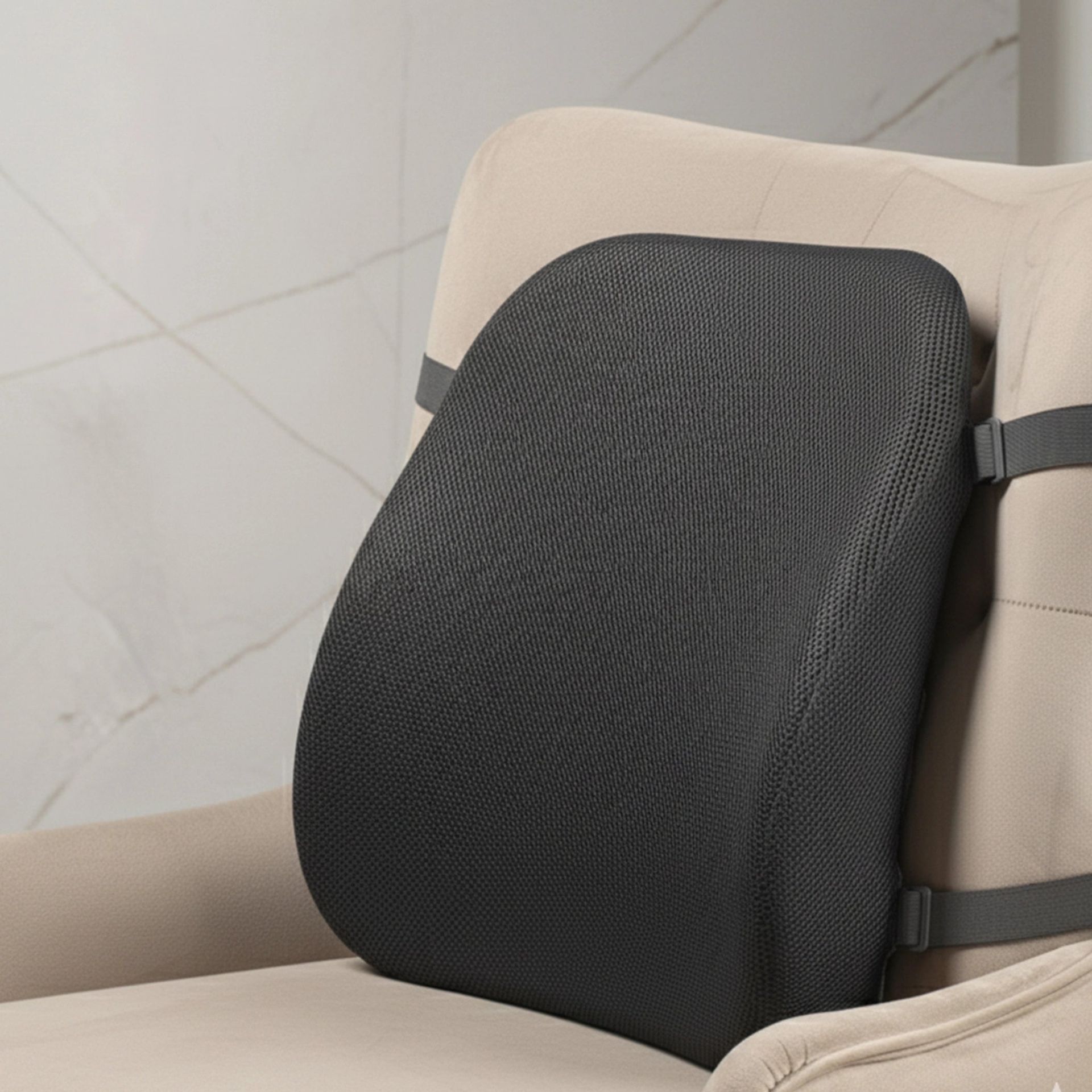Solid Black Memory Foam Pillow | Solace