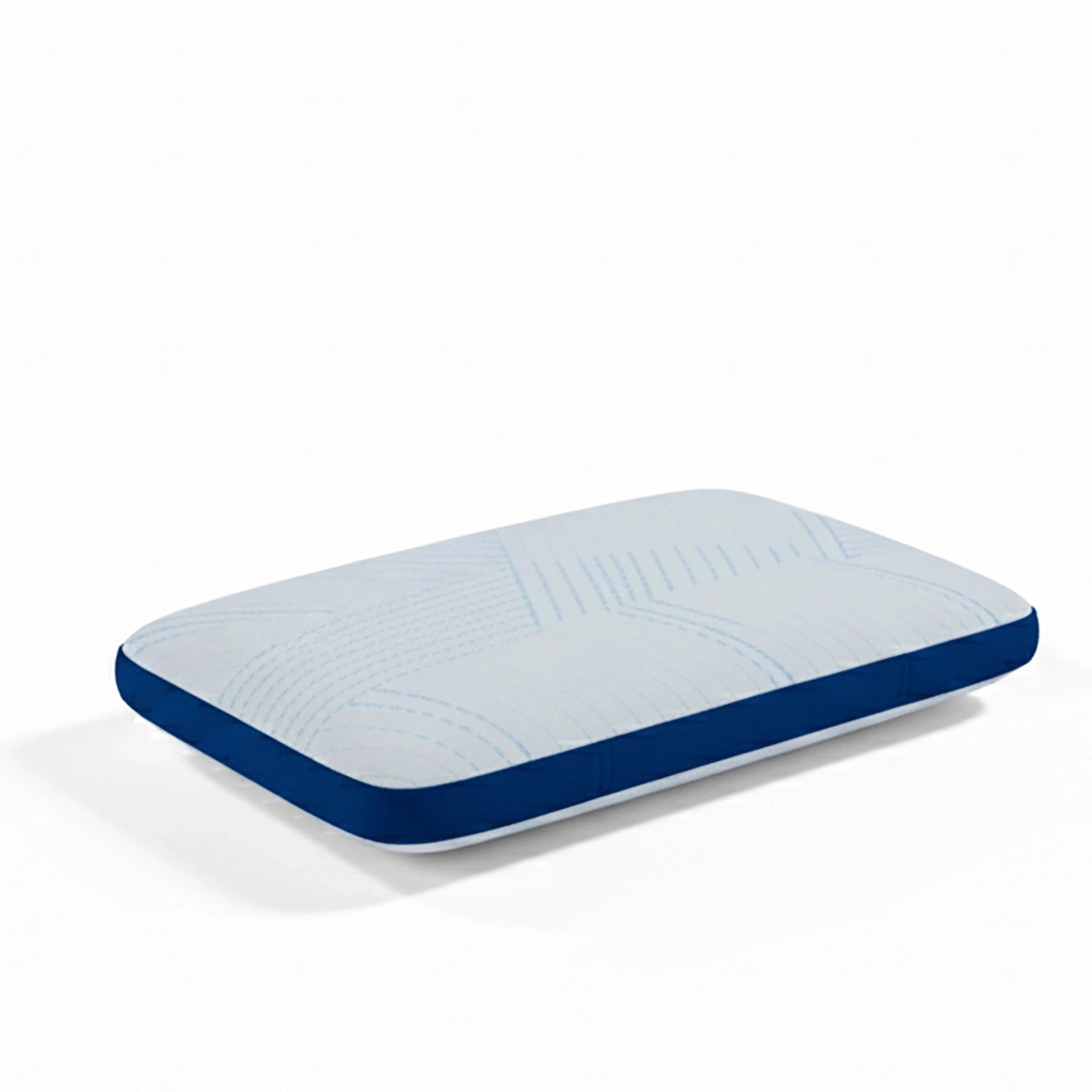 Solid Gusseted Blue Sky Infused Gel Memory Foam Pillow | Arctic Snooze