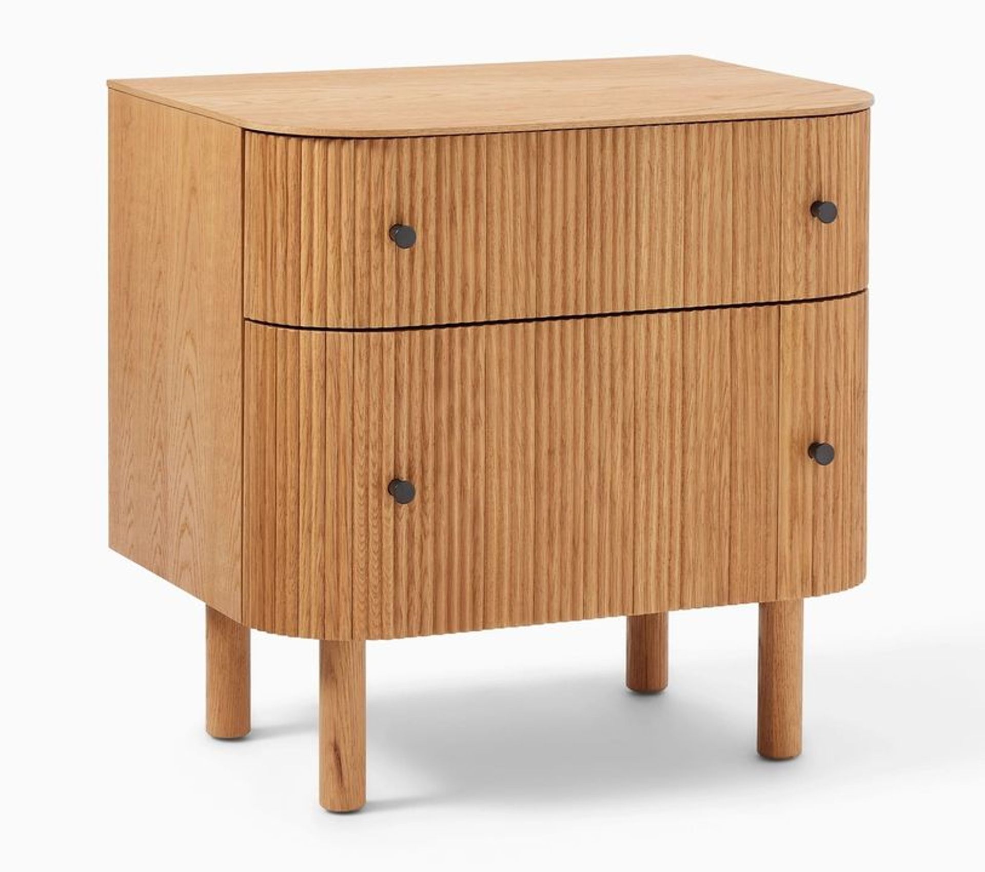 Fluted Grace Bedside Table