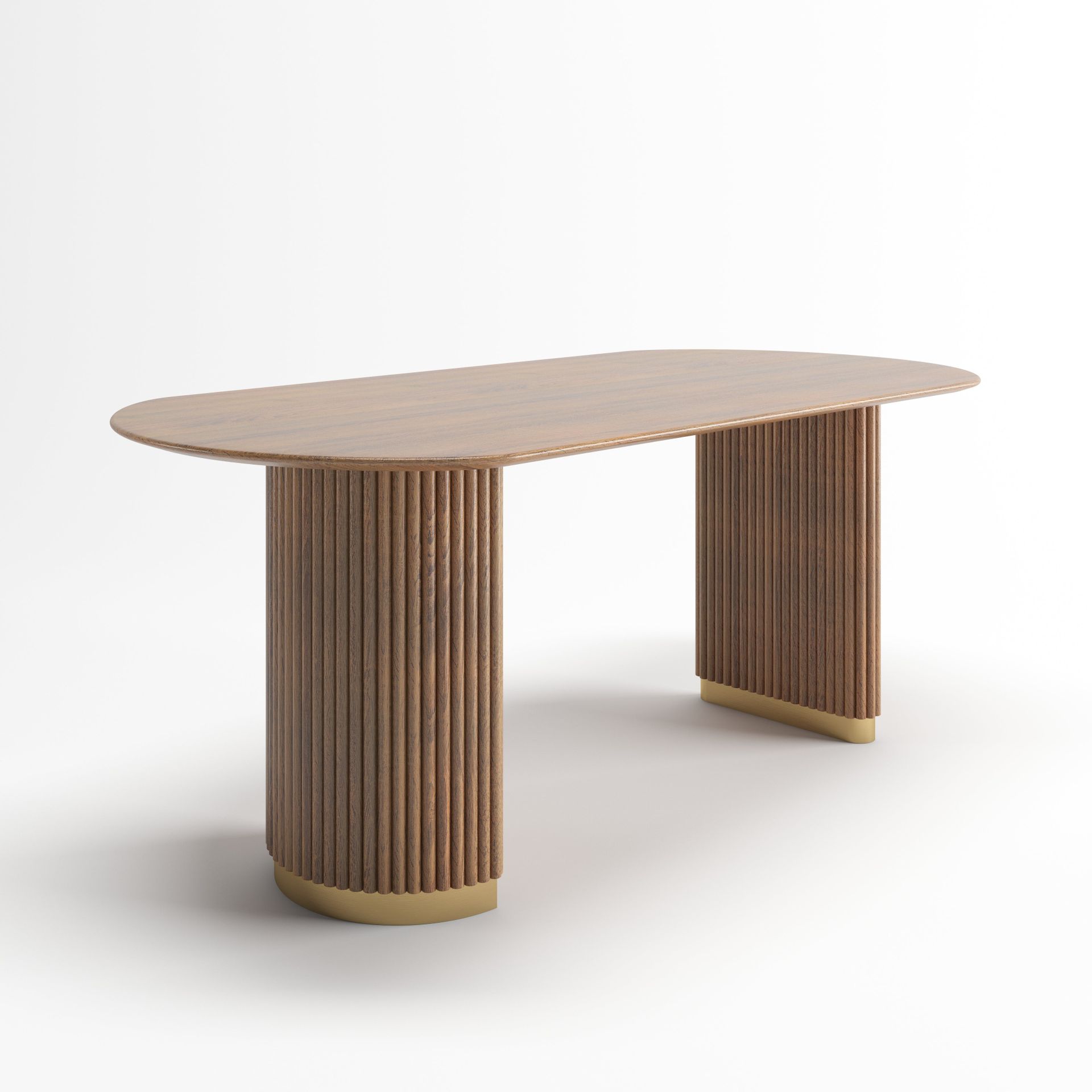Cordelia Dinning Table | 6 Seater Table, Capsule, Walnut