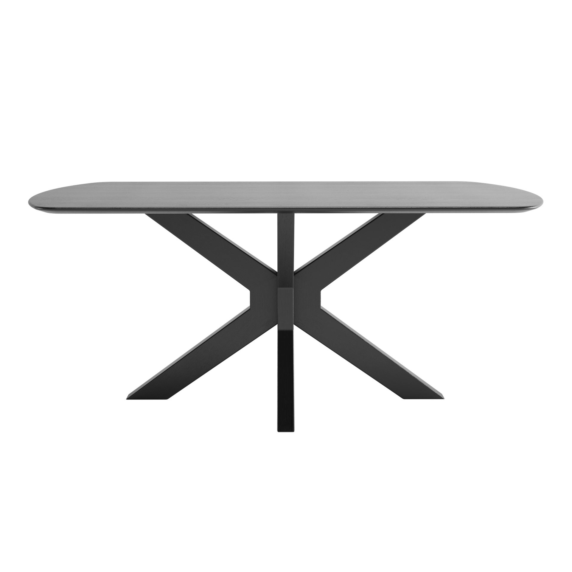 Imelda Dinning Table | 6 Seater Table, Rectangular, Charcoal