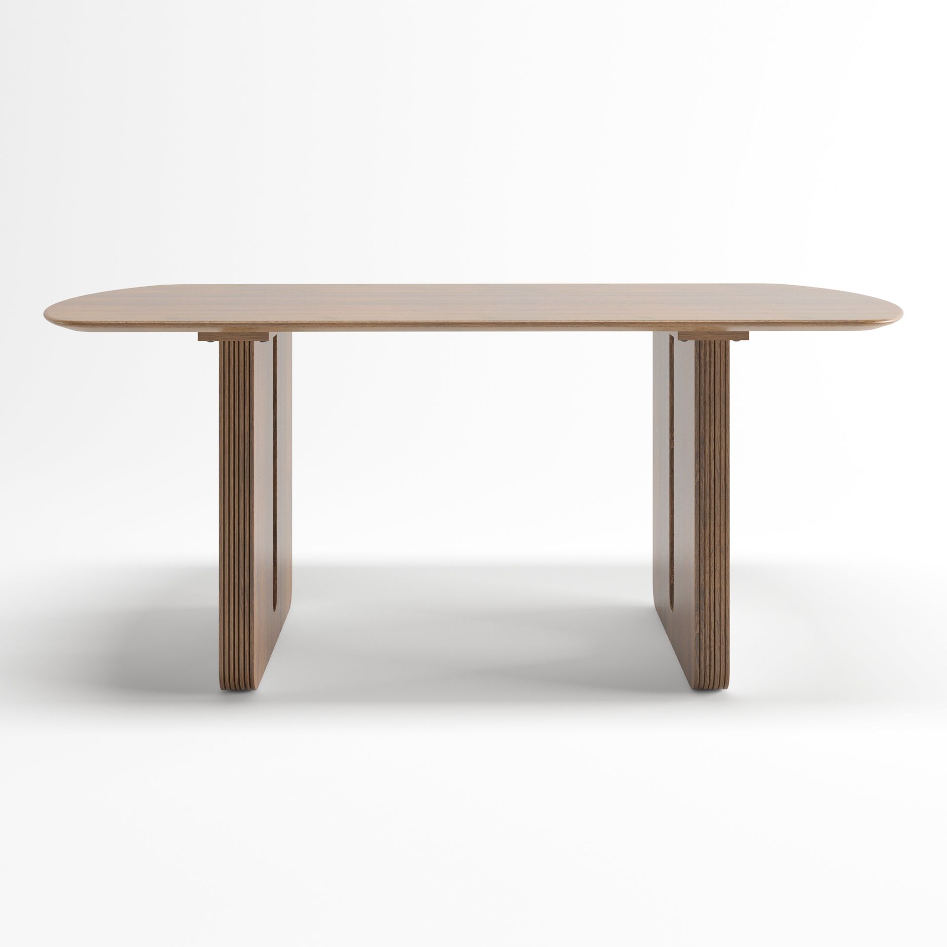 Lazaro Dinning Table | 6 Seater Table, Rectangular, Walnut