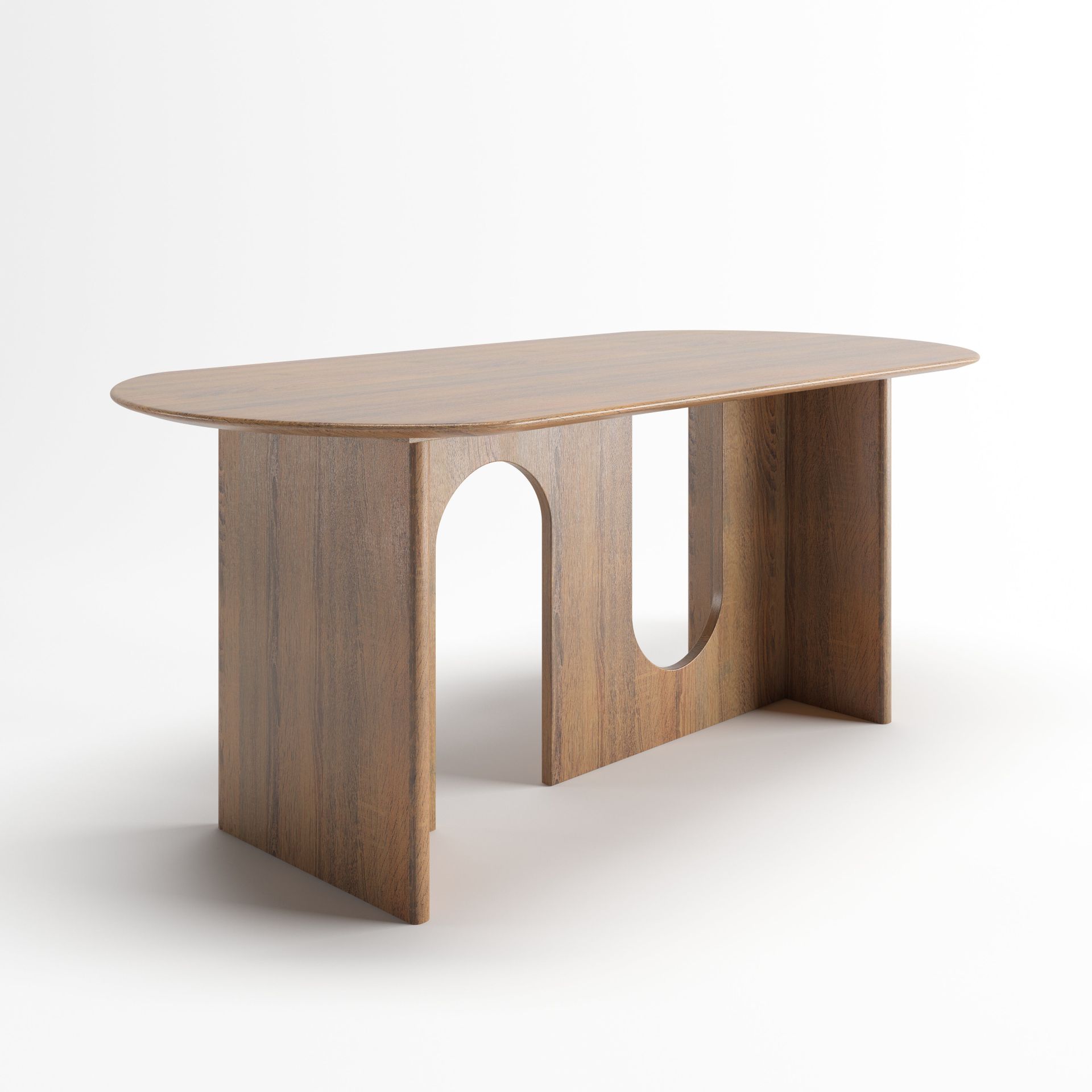 Odette Dinning Table | 6 Seater Table, Capsule, Walnut