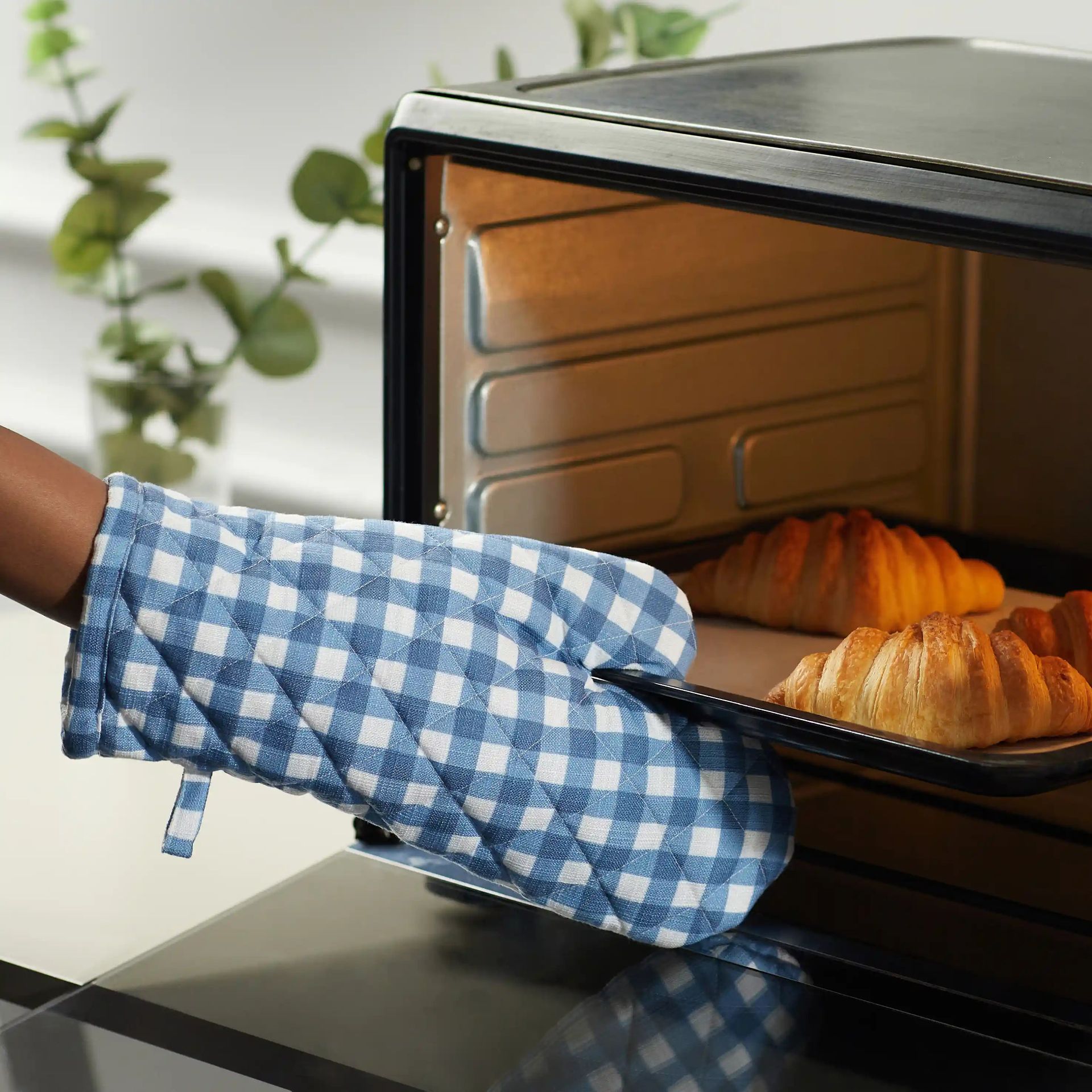 Small Blueberry Gingham