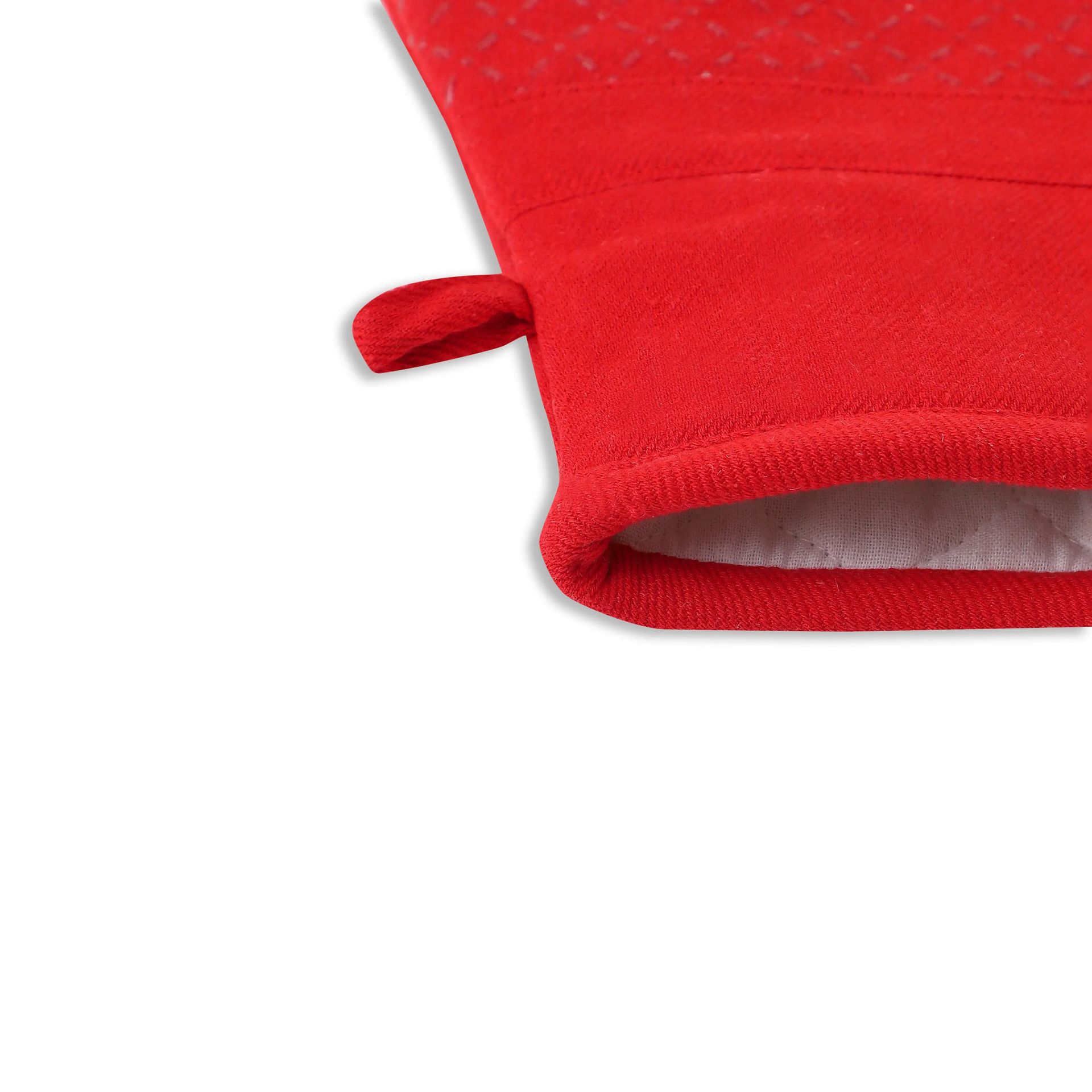 Solid Dyed Cotton Polyester blend Red 16 Piece Kitchen Linen Set | Kaleida