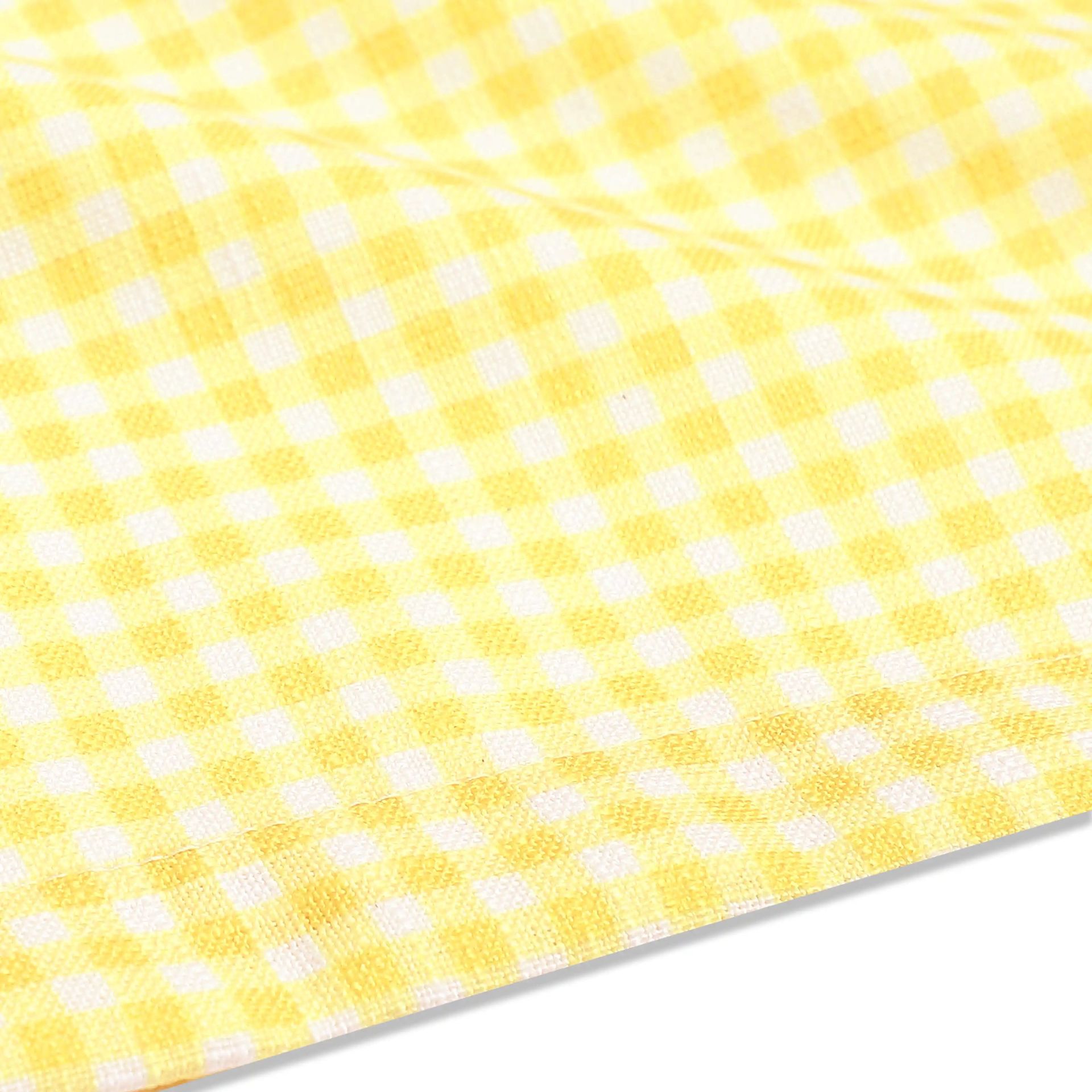 Small Gingham 100% Polyester Yellow Apron | Nonna's Home