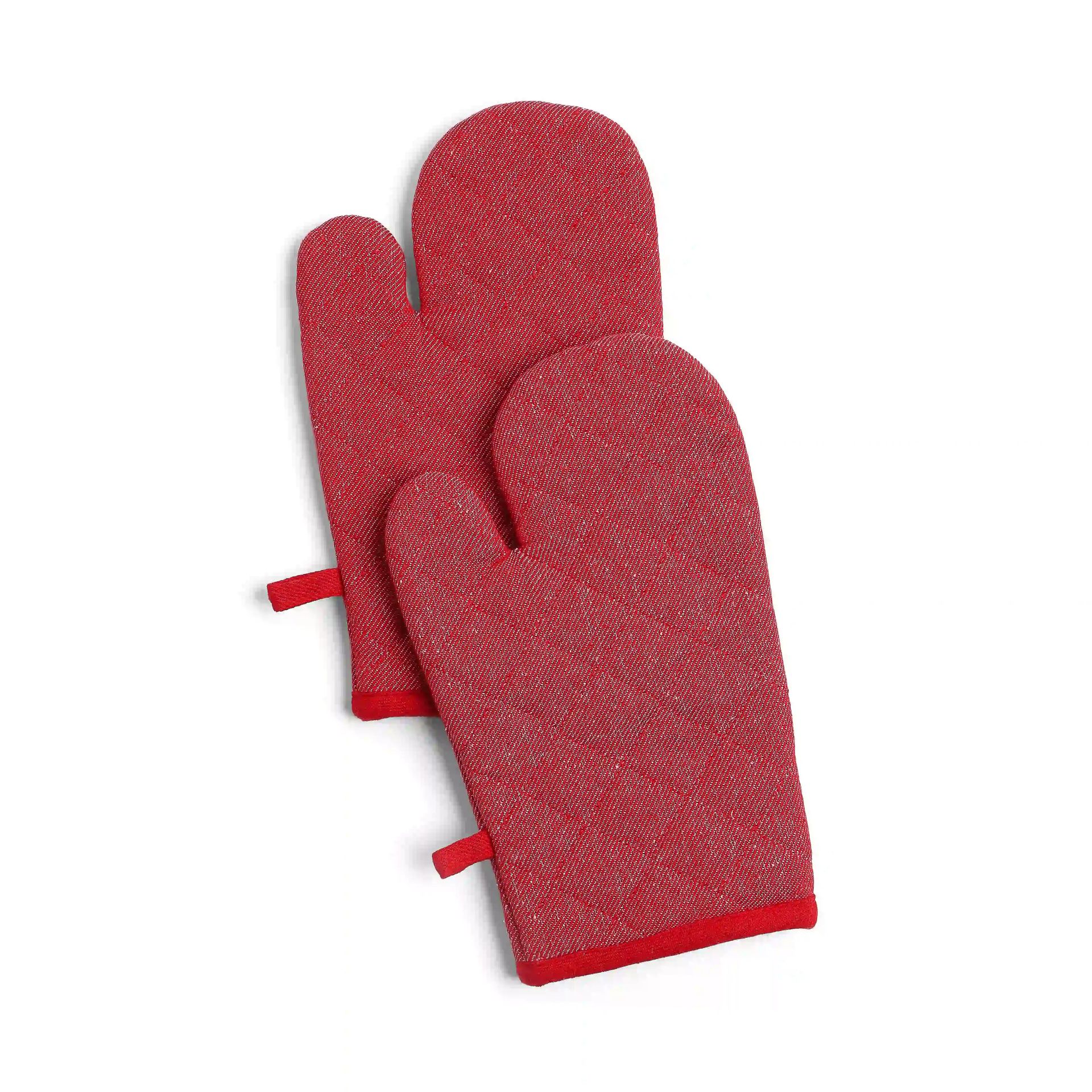 Solid Dyed Cotton Polyester blend Red 20 Piece Kitchen Linen Set | Nonna's Home
