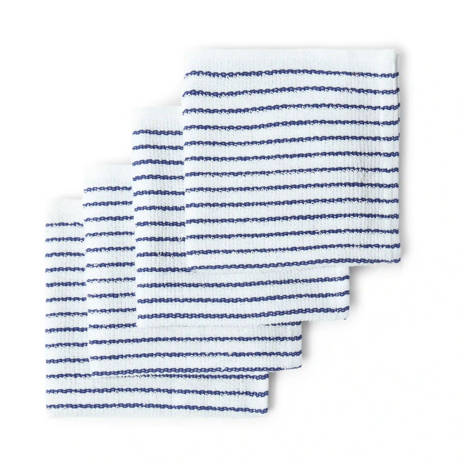 Solid Dyed Cotton Polyester blend Deep Blue 20 Piece Kitchen Linen Set | Nonna's Home