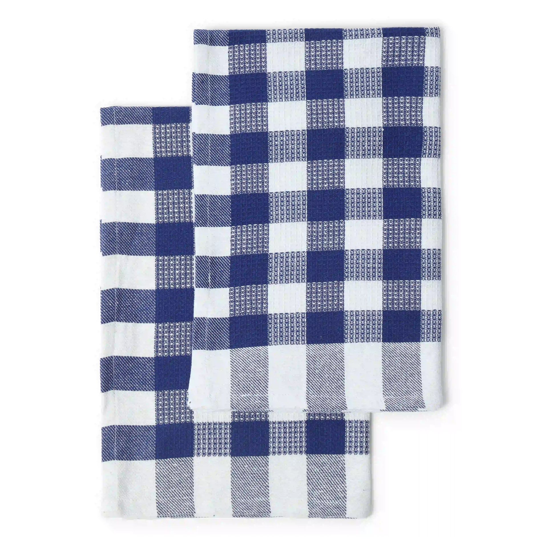 Solid Dyed Cotton Polyester blend Deep Blue 20 Piece Kitchen Linen Set | Nonna's Home