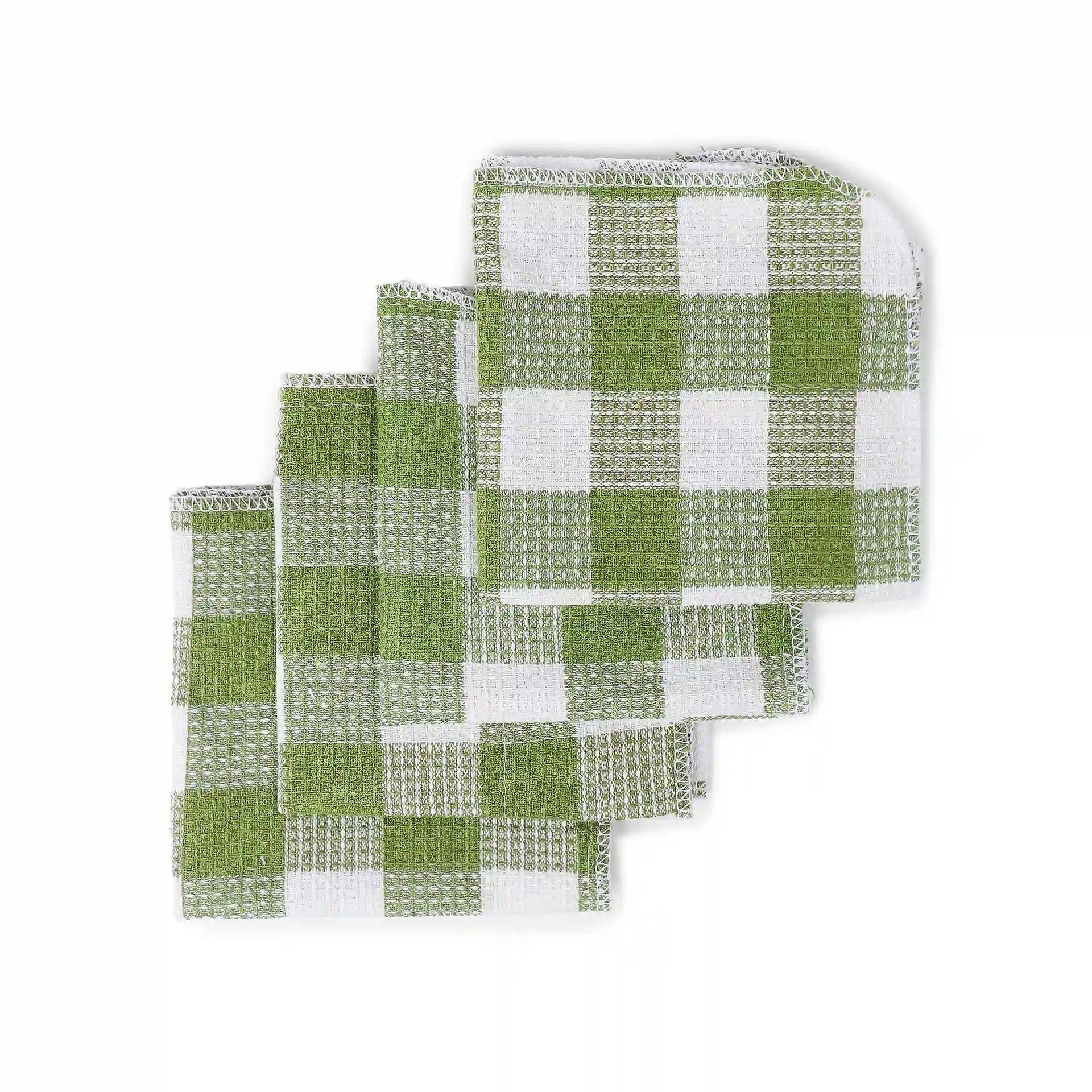 Solid Dyed Cotton Polyester blend Olive Green 20 Piece Kitchen Linen Set | Nonna's Home