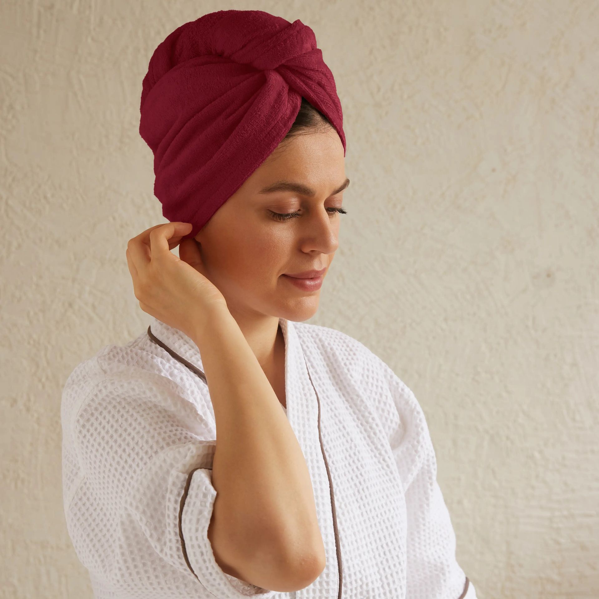 Solid Dyed 360 GSM 100% Cotton Lavender One Size Head Wrap | Paleto