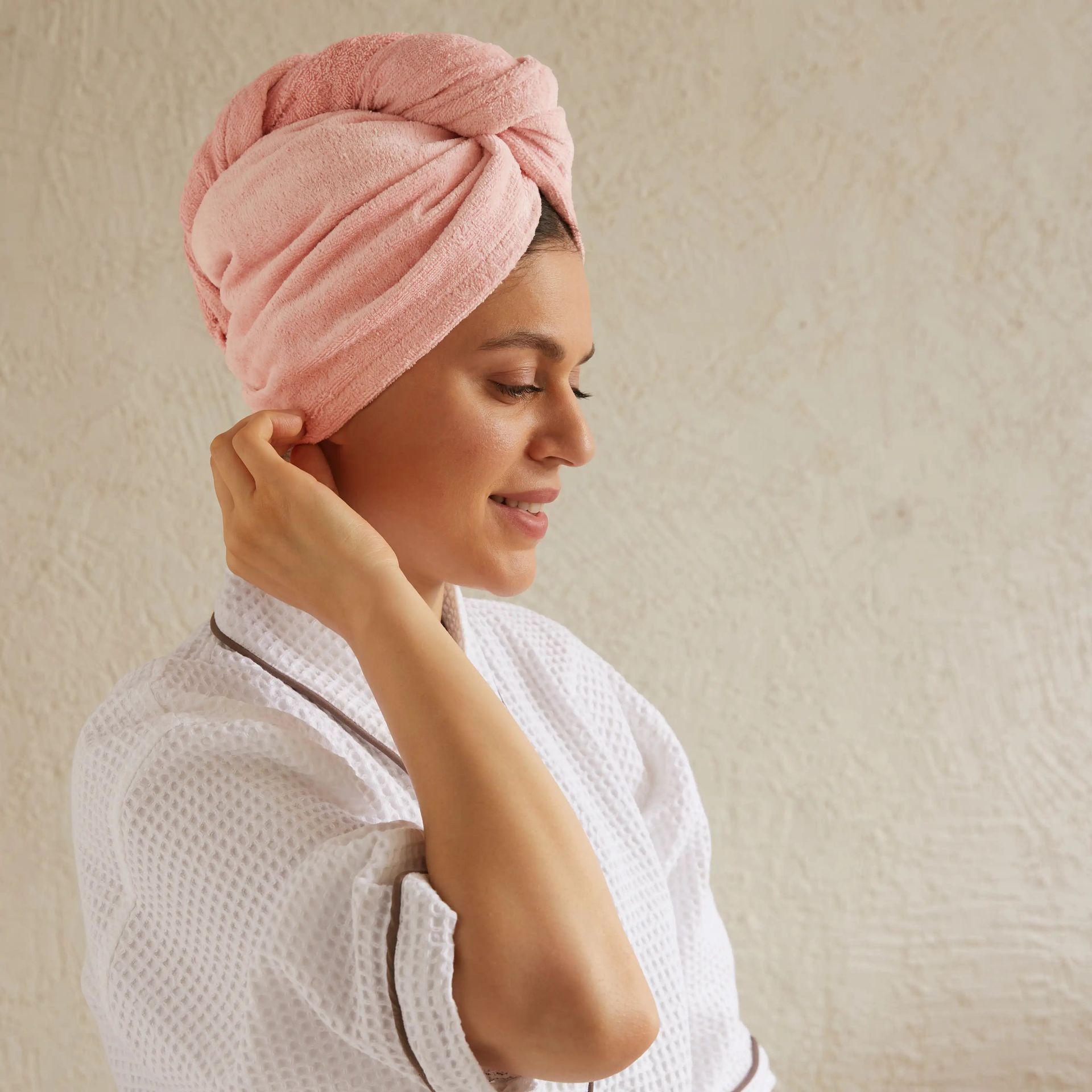 Solid Dyed 360 GSM 100% Cotton Navy Blue One Size Head Wrap | Paleto
