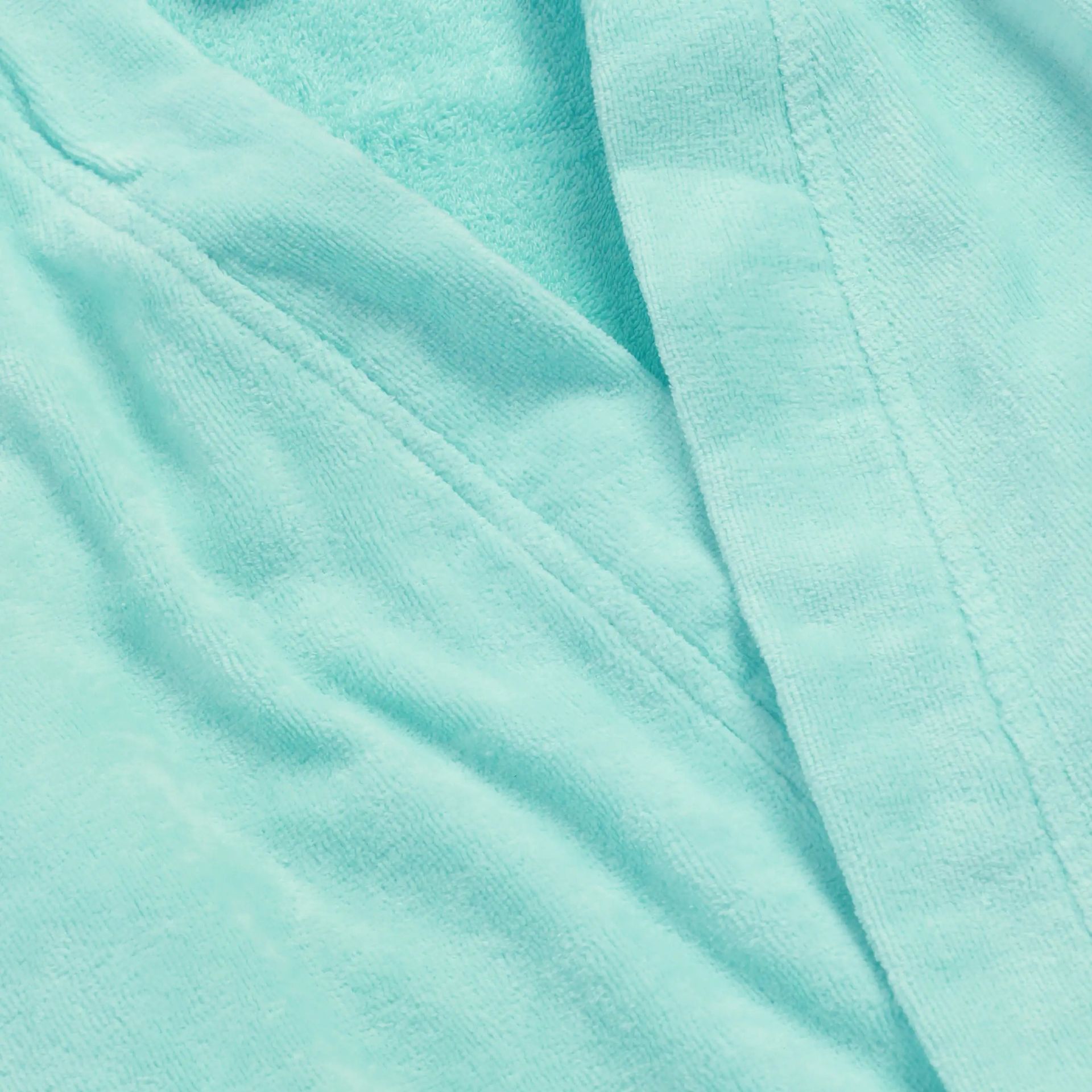 Solid Dyed 360 GSM 100% Cotton Aqua Medium Bath Robe | Paleto