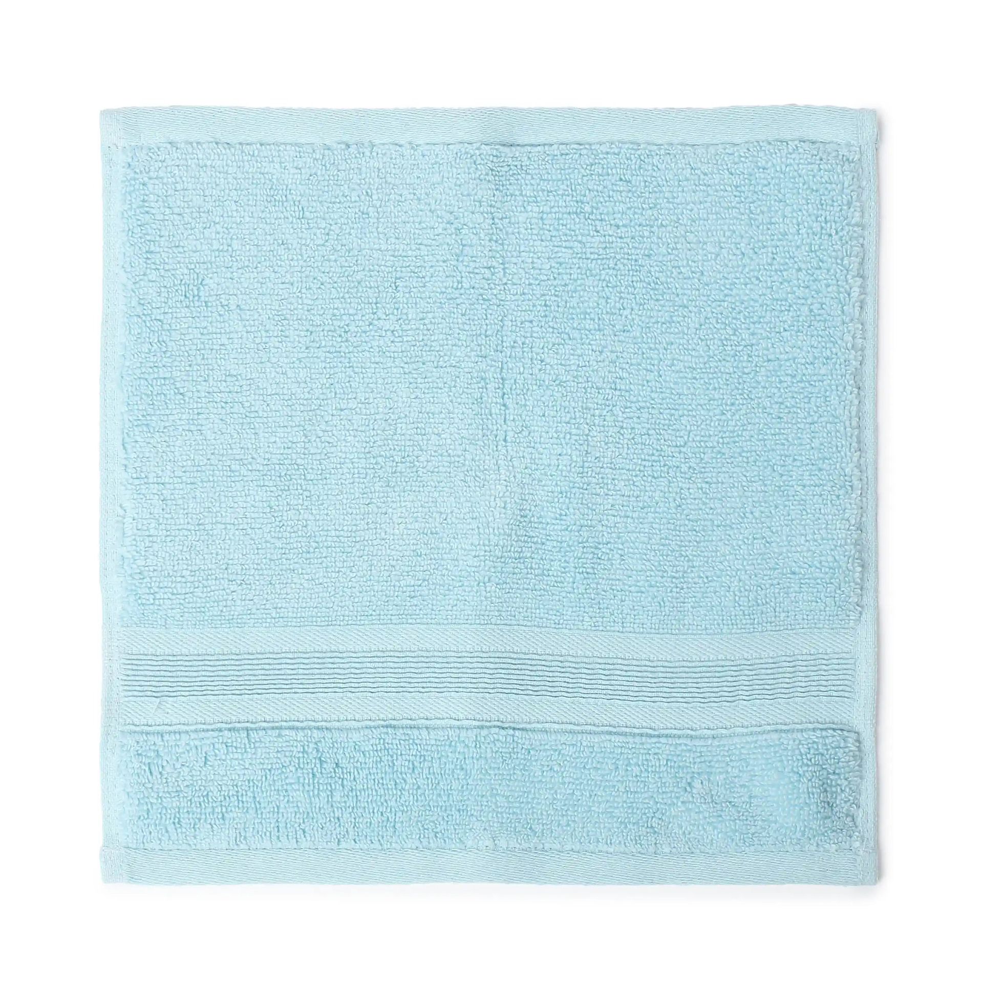 Solid Dyed 550 GSM 100% Cotton Dream Blue Face Towel | Pelushe