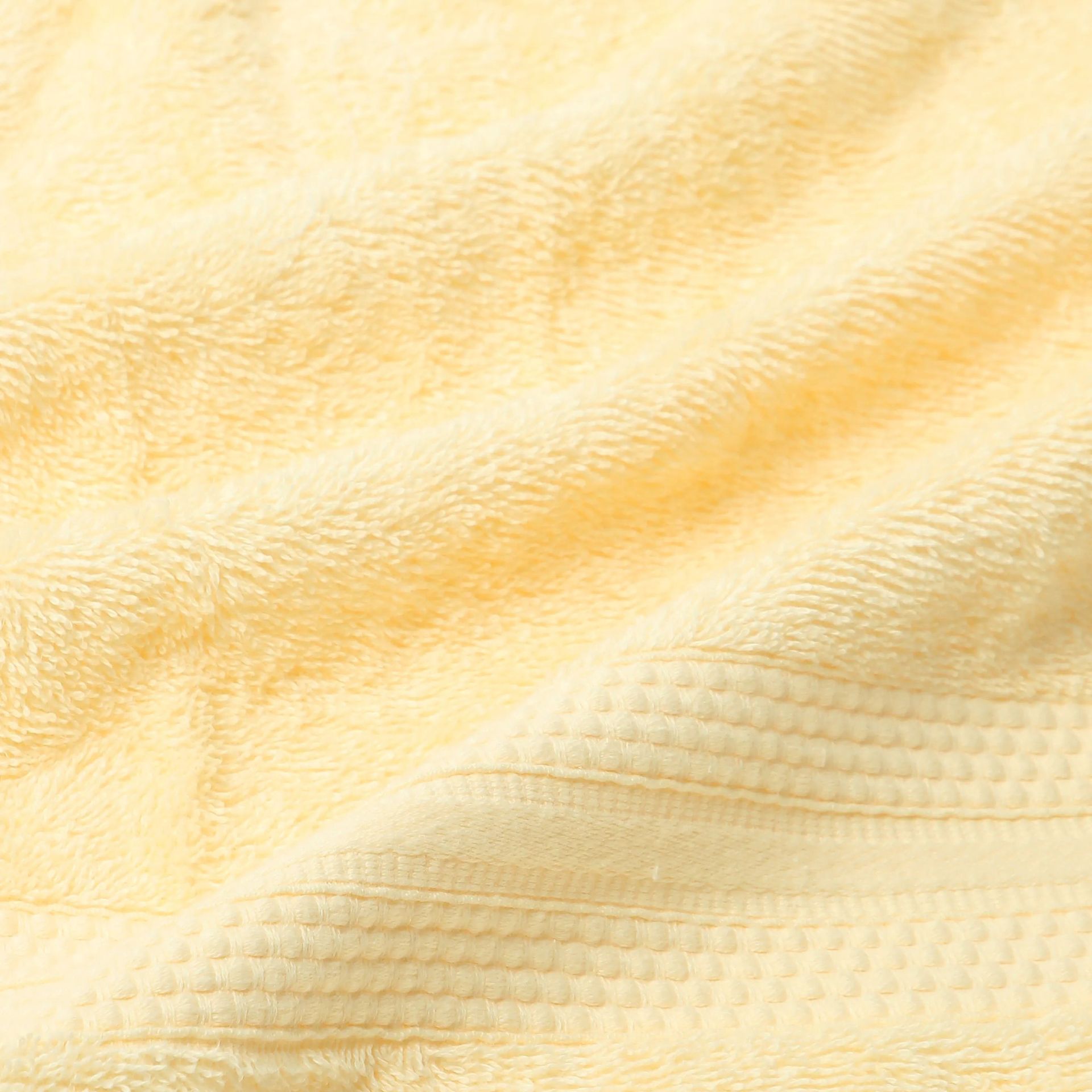 Solid Dyed 475 GSM 100% Cotton Buttercream 12 Piece Towel Set | Paleto
