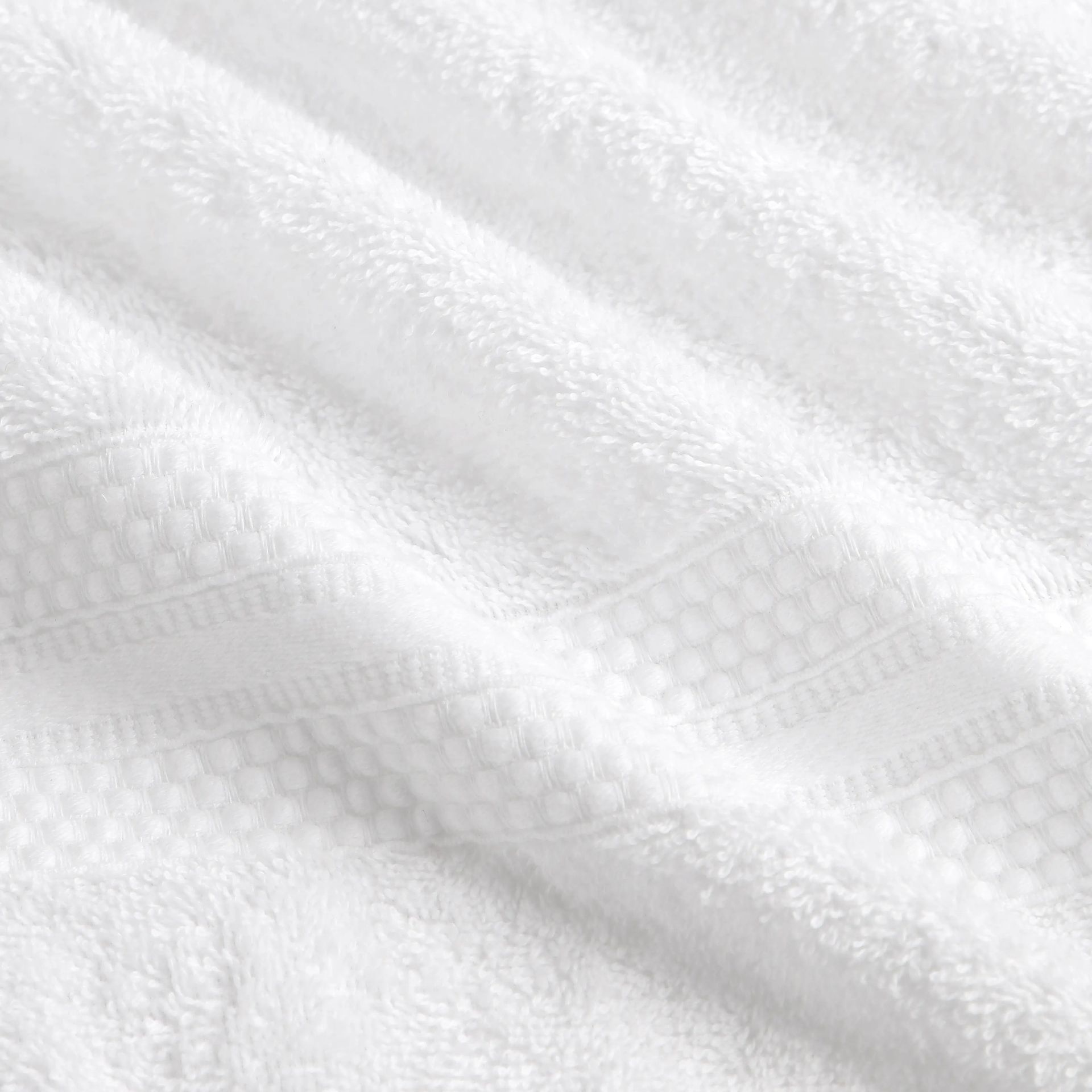 Solid Dyed 475 GSM 100% Cotton Optical White 8 Piece Towel Set | Paleto