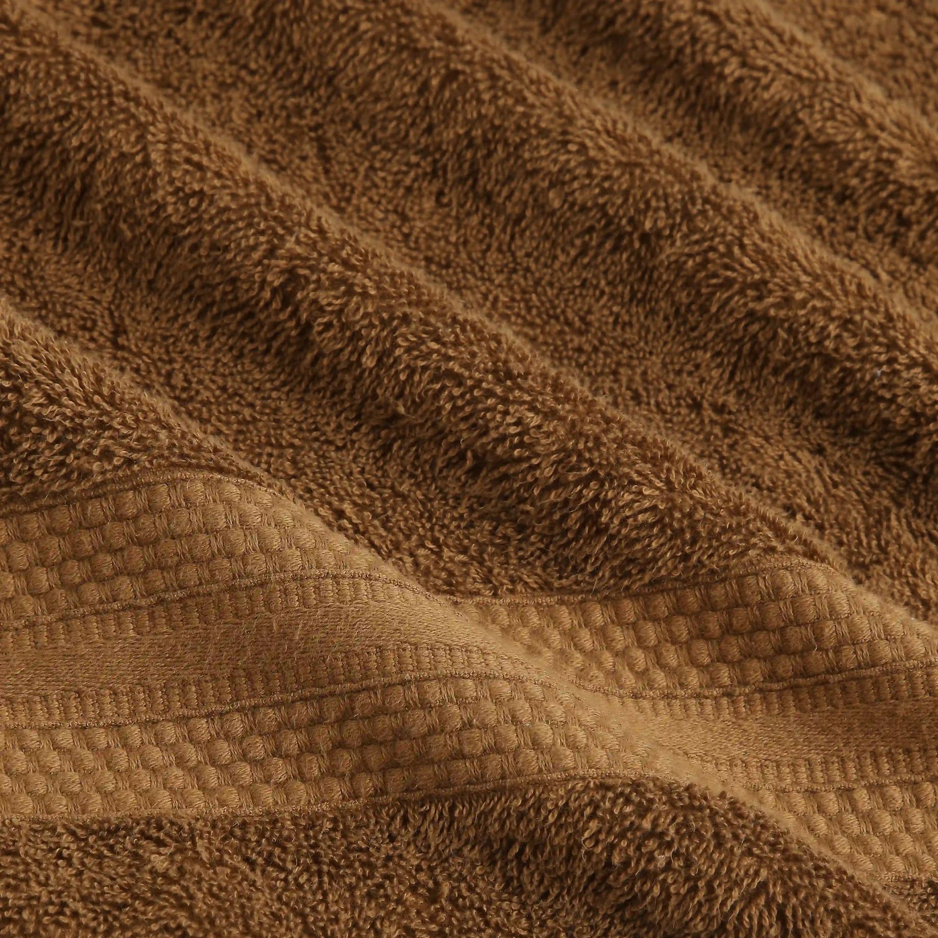Solid Dyed 475 GSM 100% Cotton Chocolate 6 Piece Towel Set | Paleto