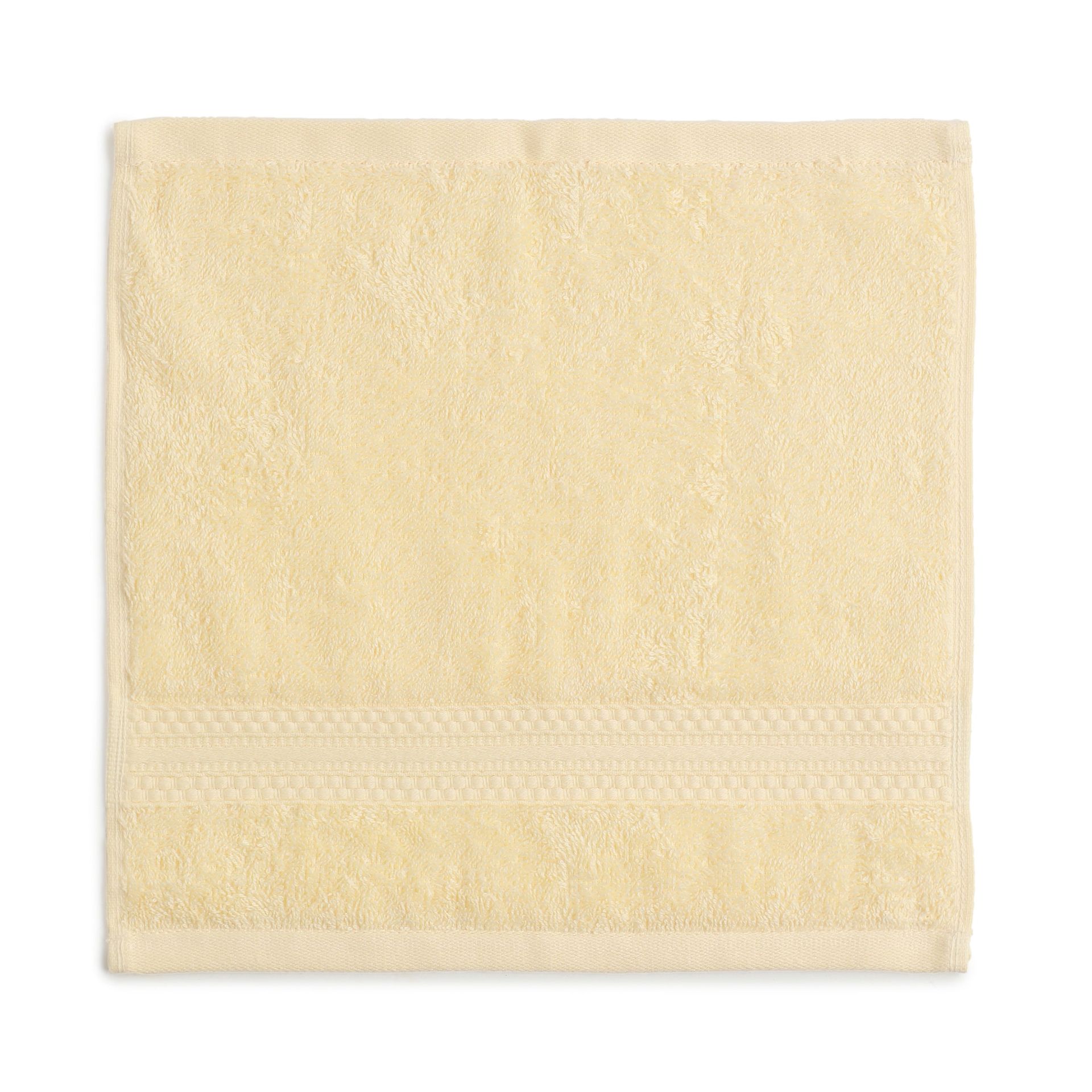 Solid Dyed 475 GSM 100% Cotton Buttercream Face Towel | Paleto