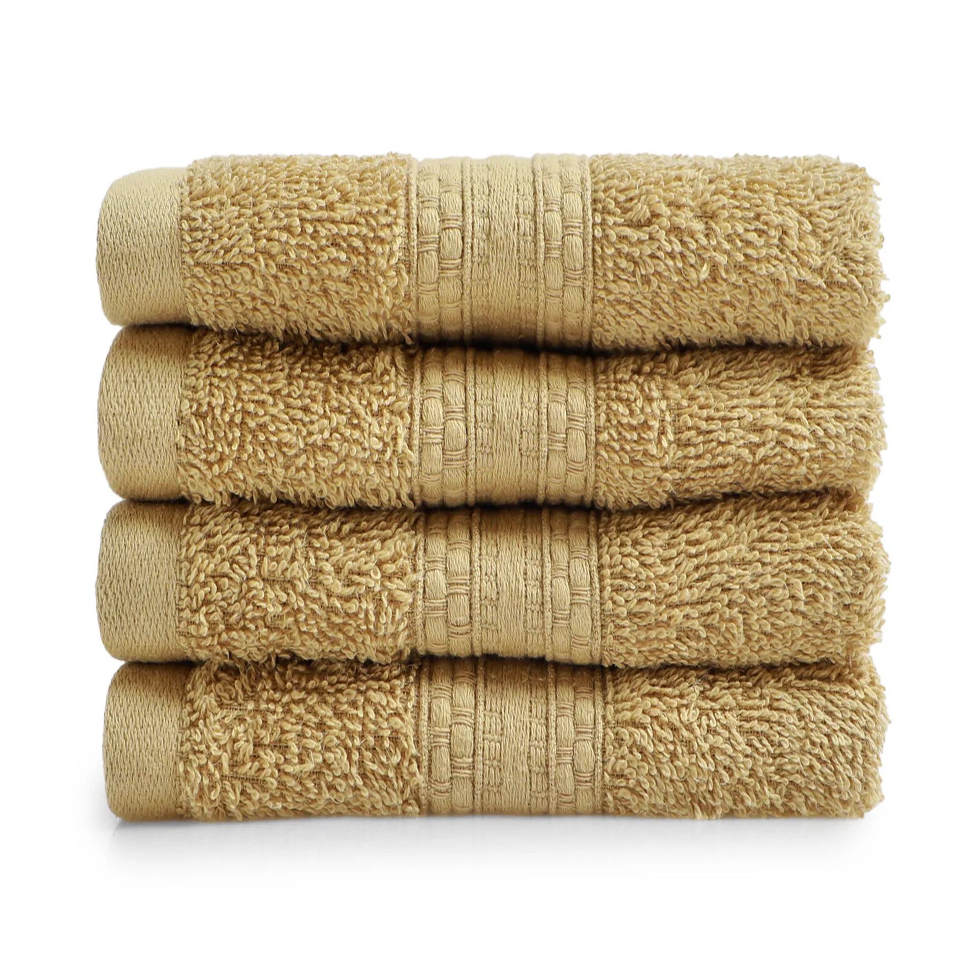Solid Dyed 475 GSM 100% Cotton Beige Face Towel | Paleto