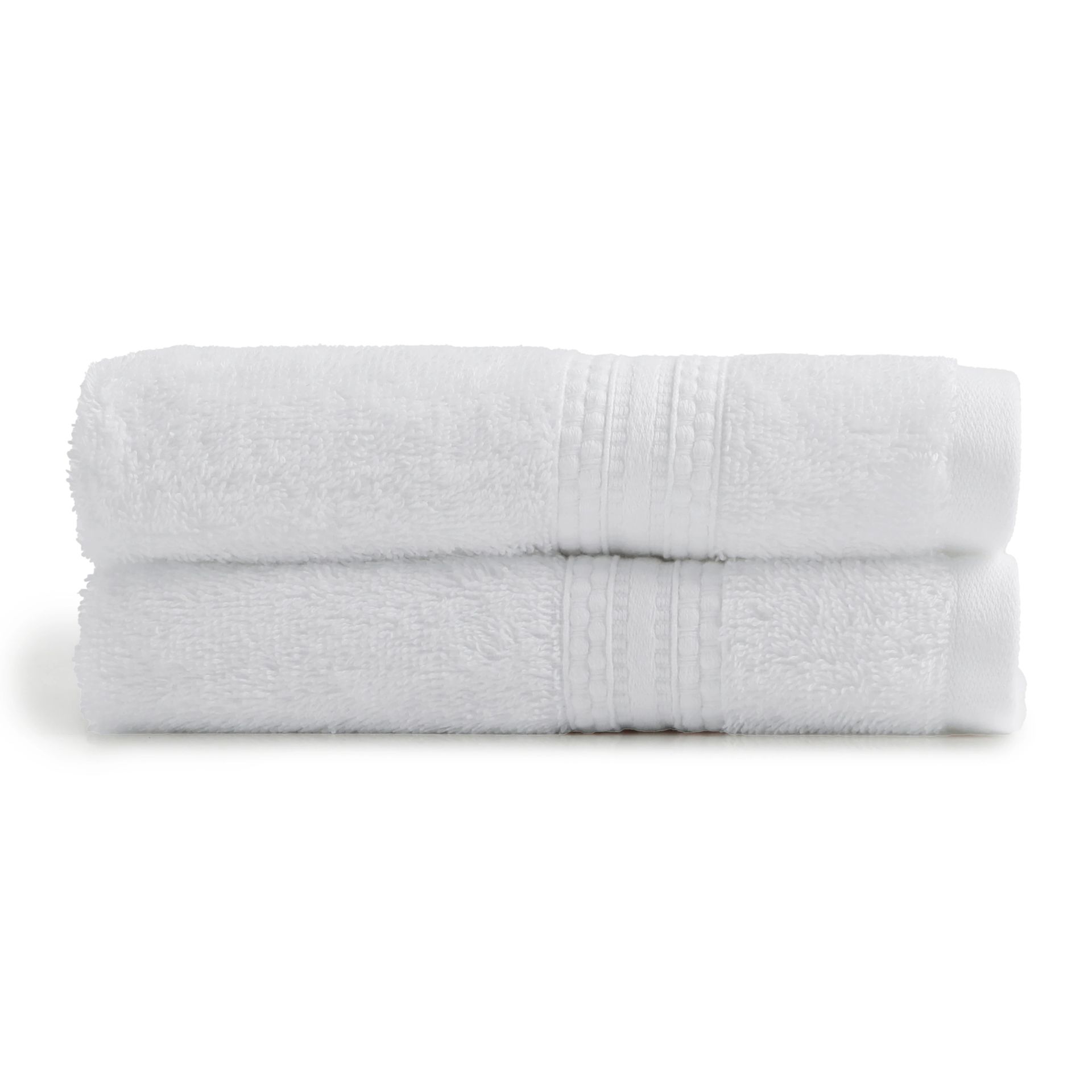 Solid Dyed 475 GSM 100% Cotton Optical White Hand Towel | Paleto