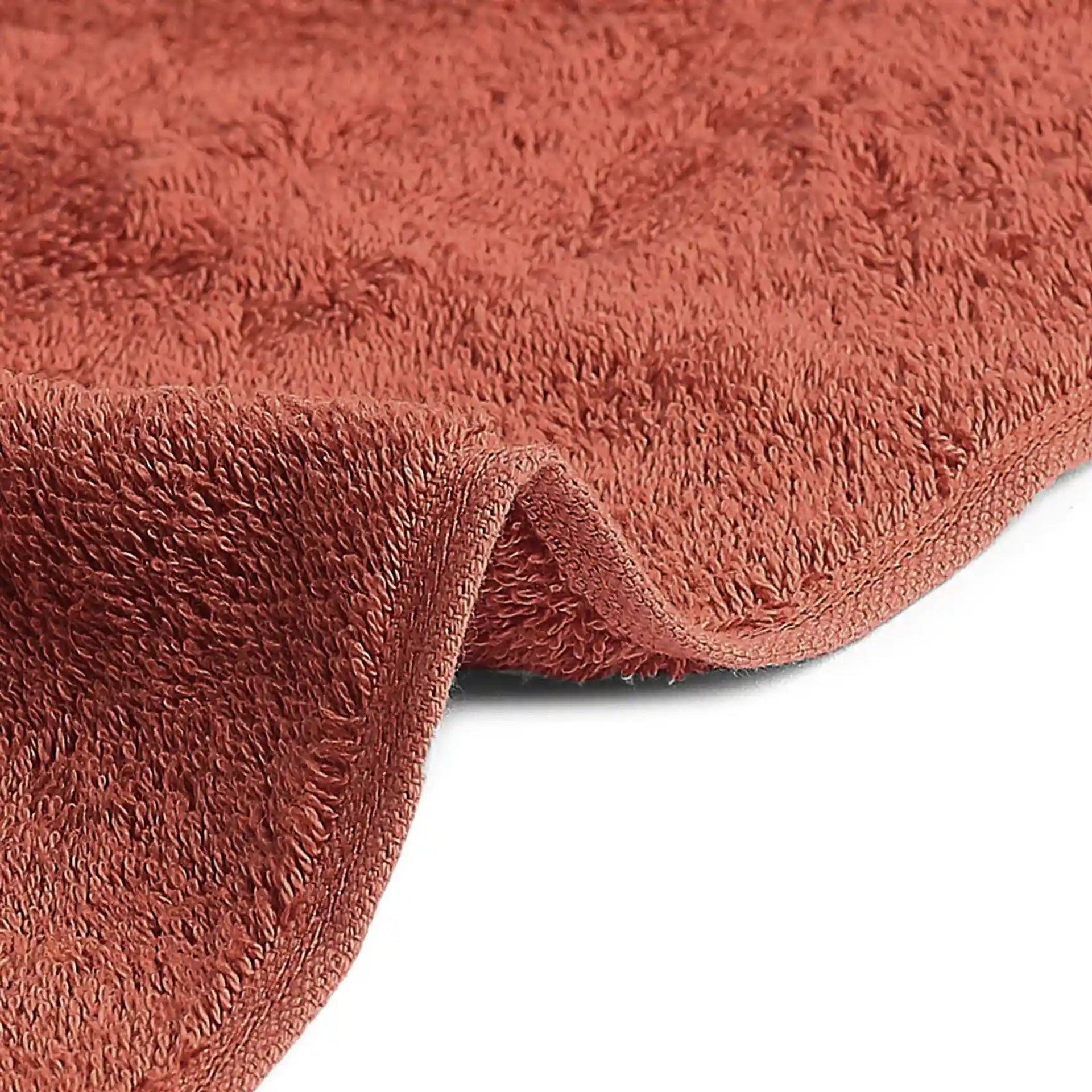 Solid Dyed 475 GSM 100% Cotton Burnt Red Hand Towel | Paleto