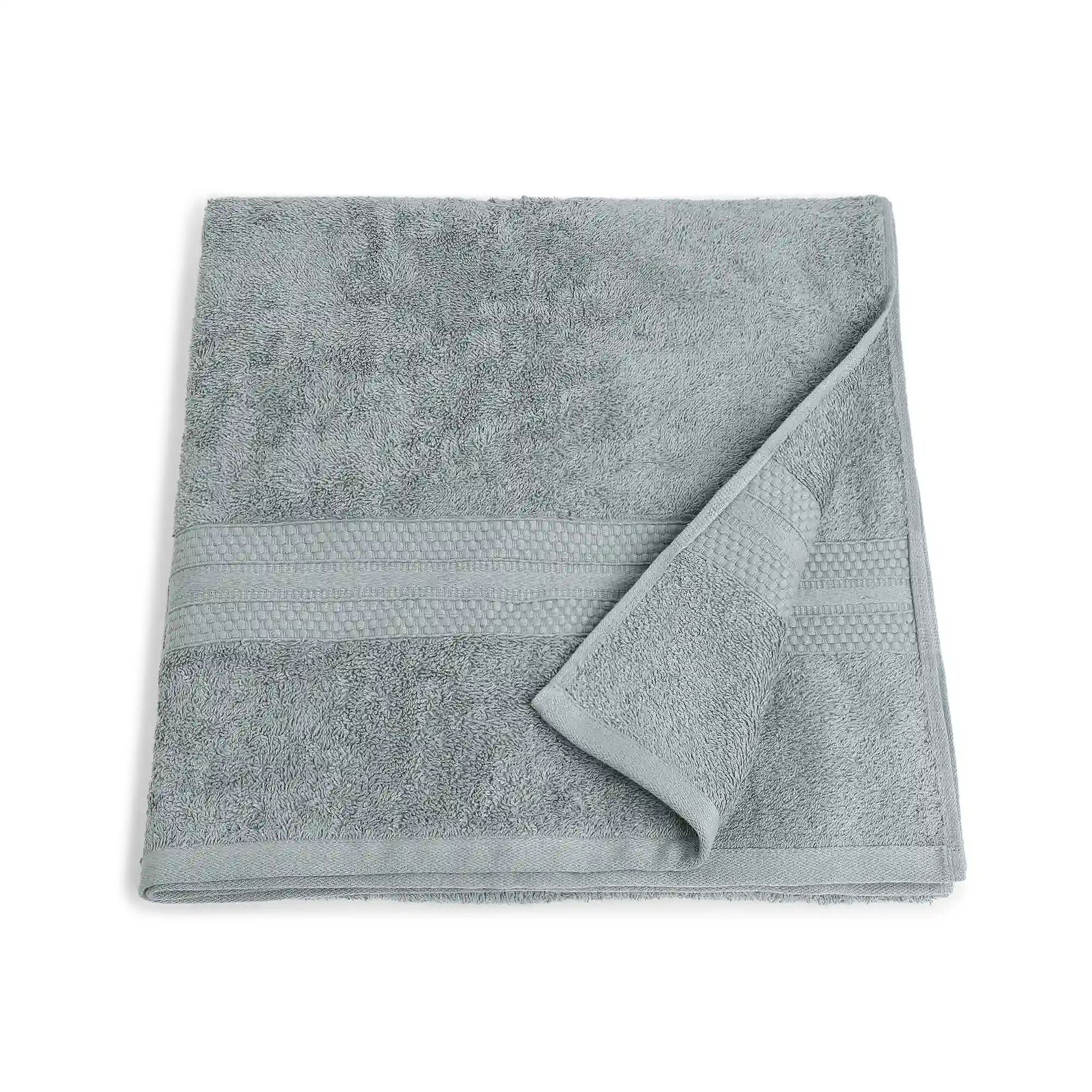 Solid Dyed 475 GSM 100% Cotton Graphite Bath Towel | Paleto