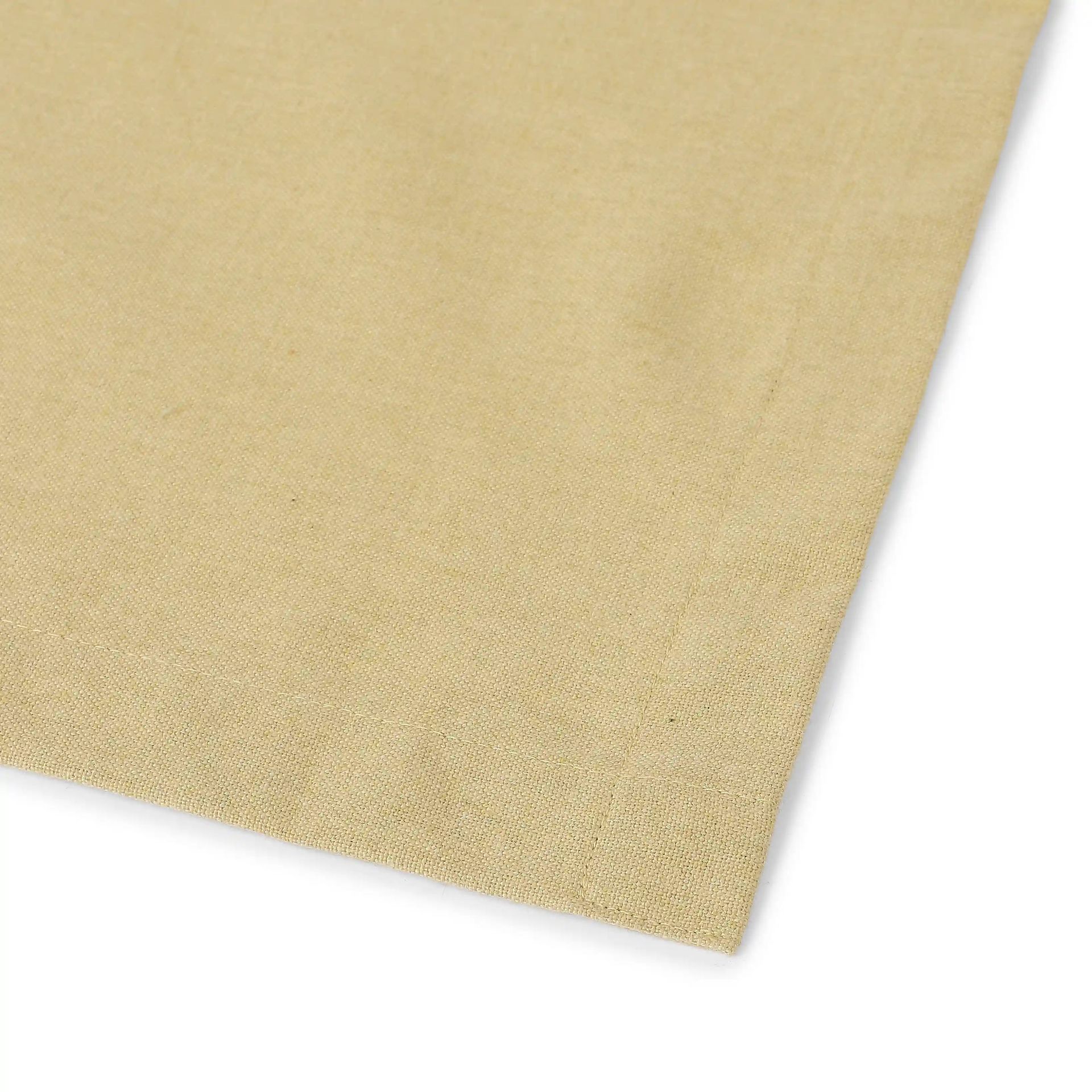Solid Dyed 215 GSM 100% Cotton Yellow Set of 6 Table Napkin | Kaleida