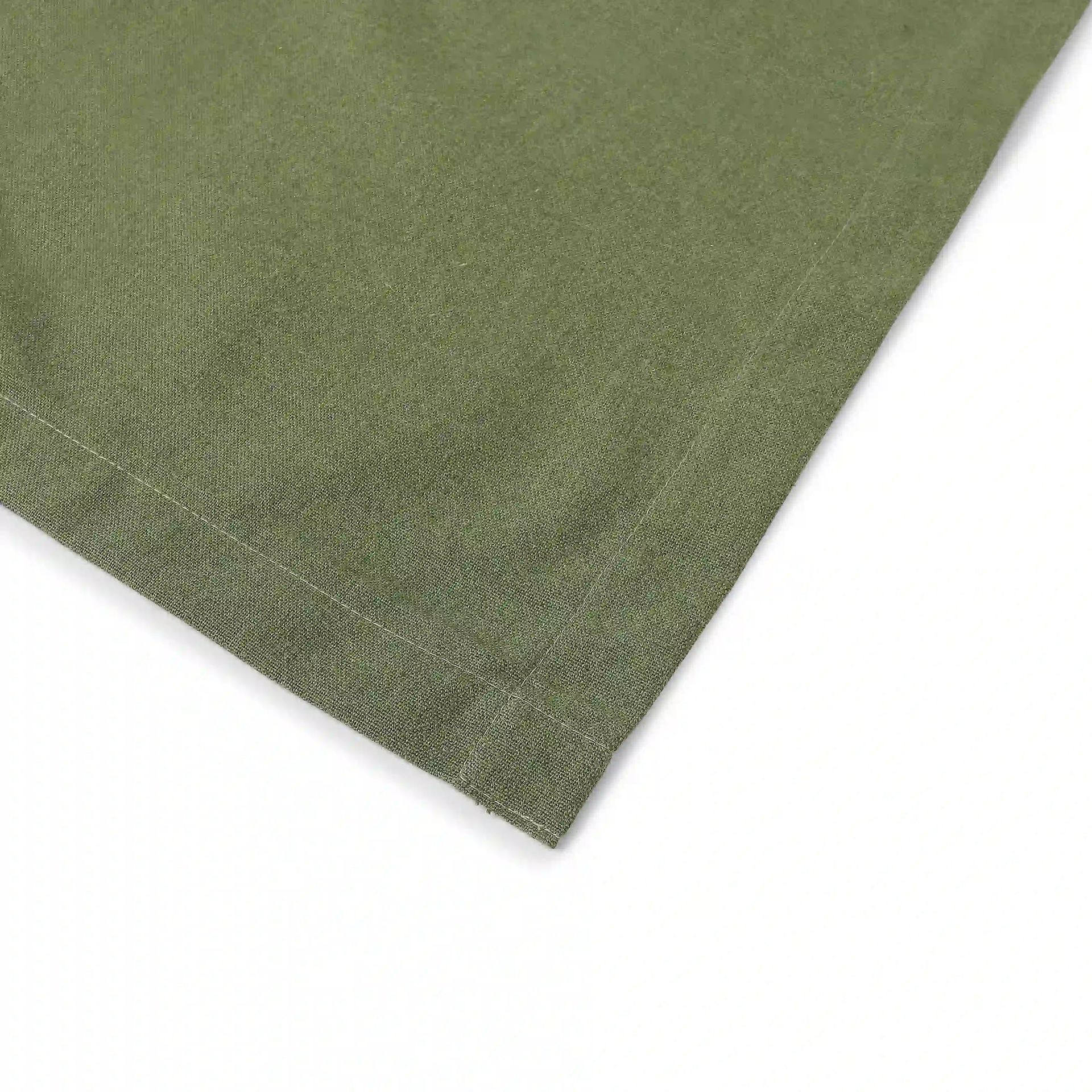 Solid Dyed 215 GSM 100% Cotton Green Set of 6 Table Napkin | Kaleida