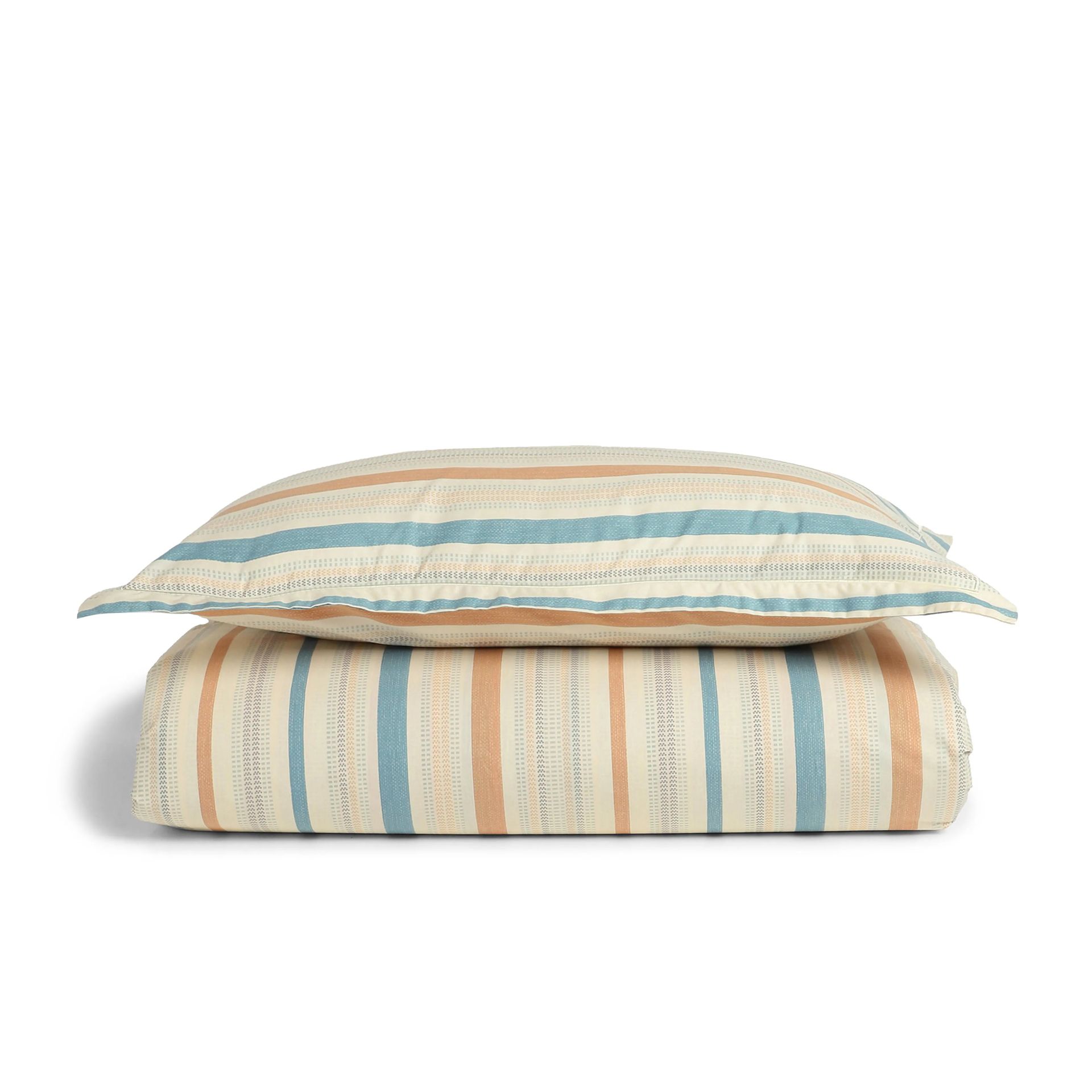 Geometric 200 TC Cotton Multicolour Single Bedsheet Set | Threadscapes