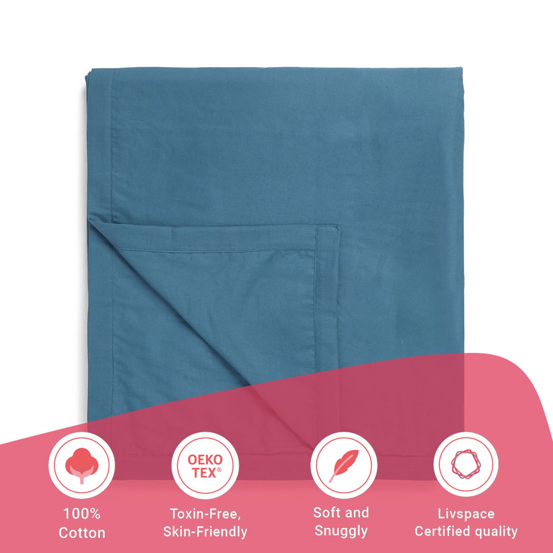 Solid Dyed 144 GSM 100% Cotton Mineral Double Dohar | Paleto