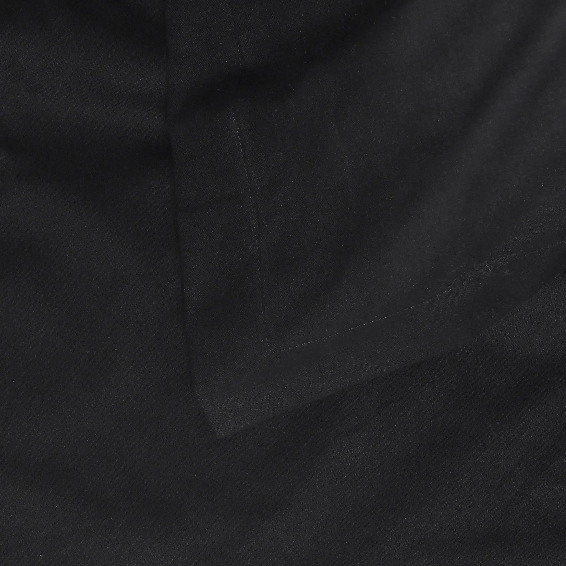 Solid Dyed 144 TC 100% Cotton Black Queen Fitted Sheet Set | Paleto