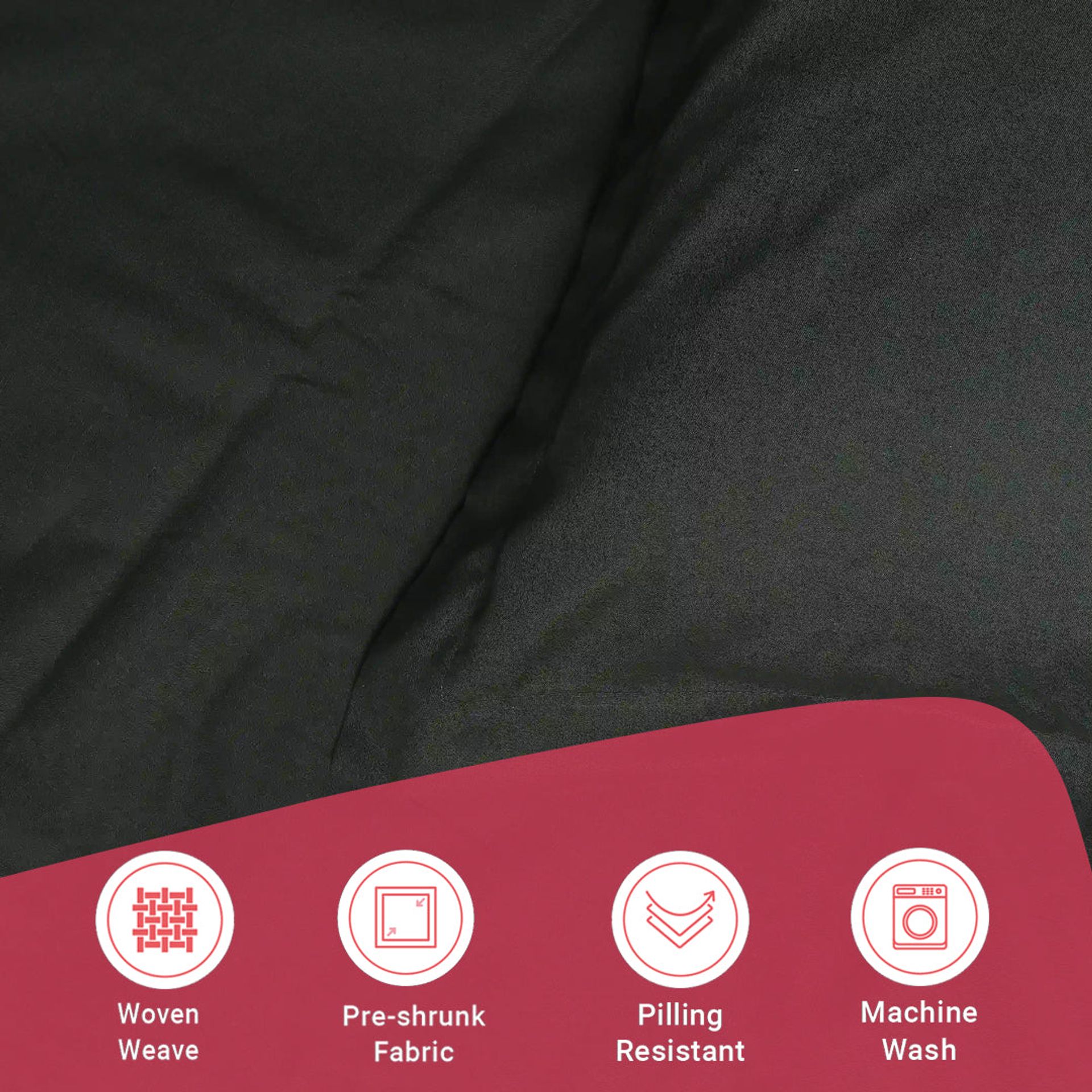 Solid Dyed 144 TC 100% Cotton Dark Grey Queen Fitted Sheet Set | Paleto