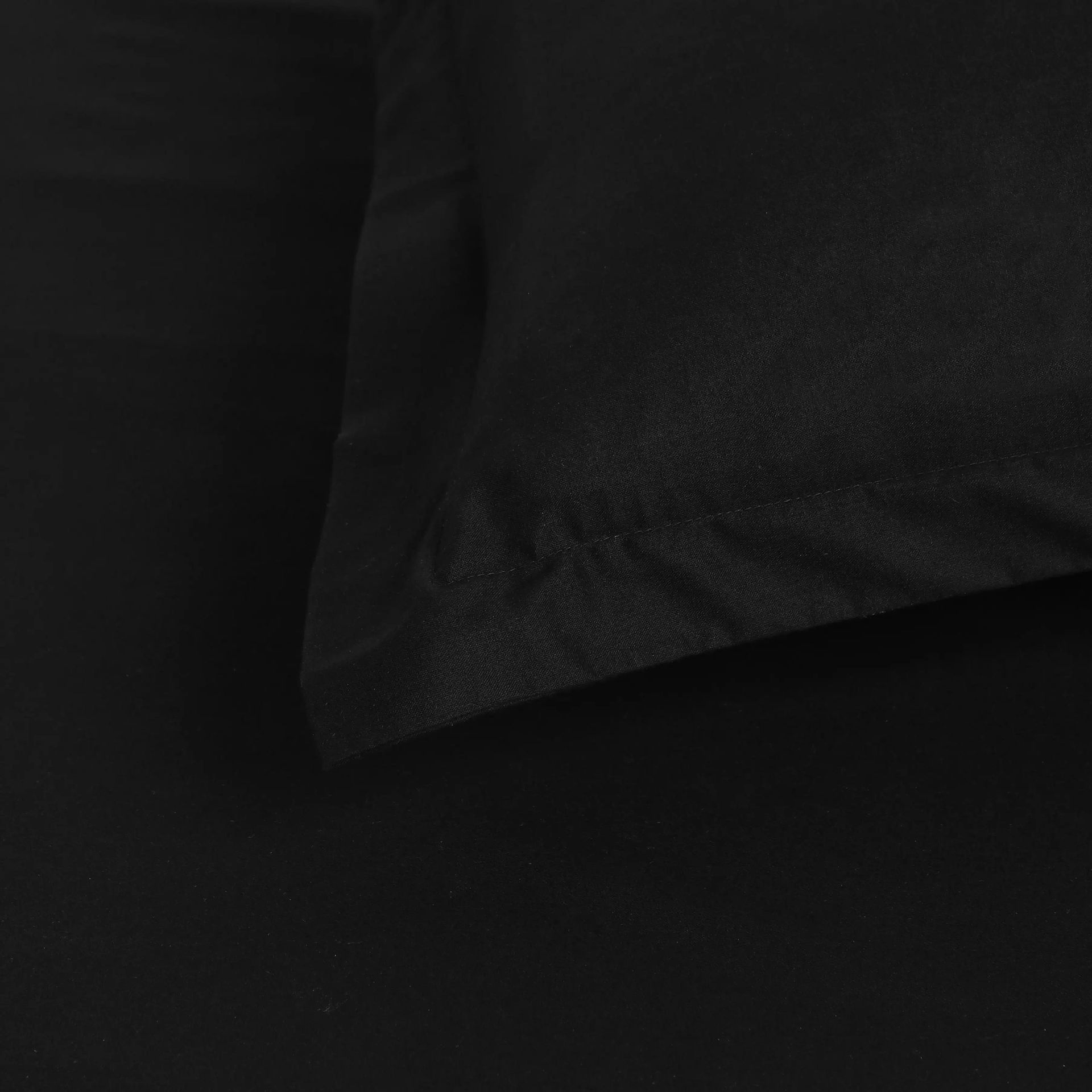 Solid Dyed 144 TC 100% Cotton Black Single Bedsheet Set | Paleto