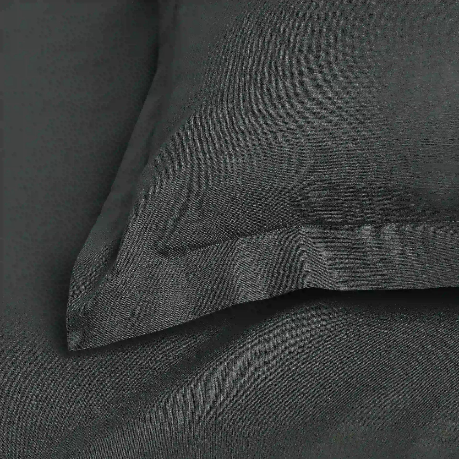Solid Dyed 144 TC 100% Cotton Dark Grey Single Bedsheet Set | Paleto