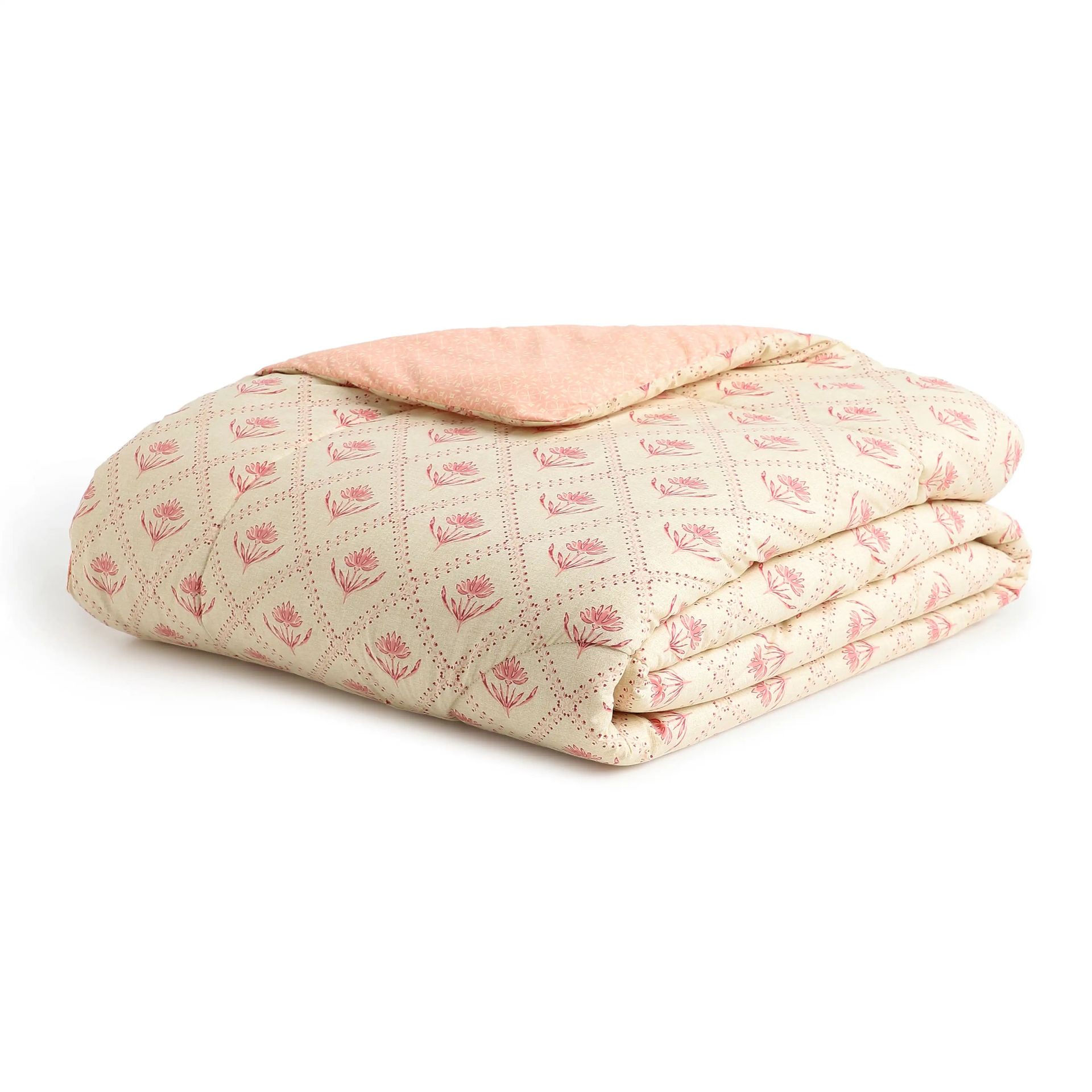 Indian Heritage 144 TC Cotton Red Double Bedding Set | Chippa Lane